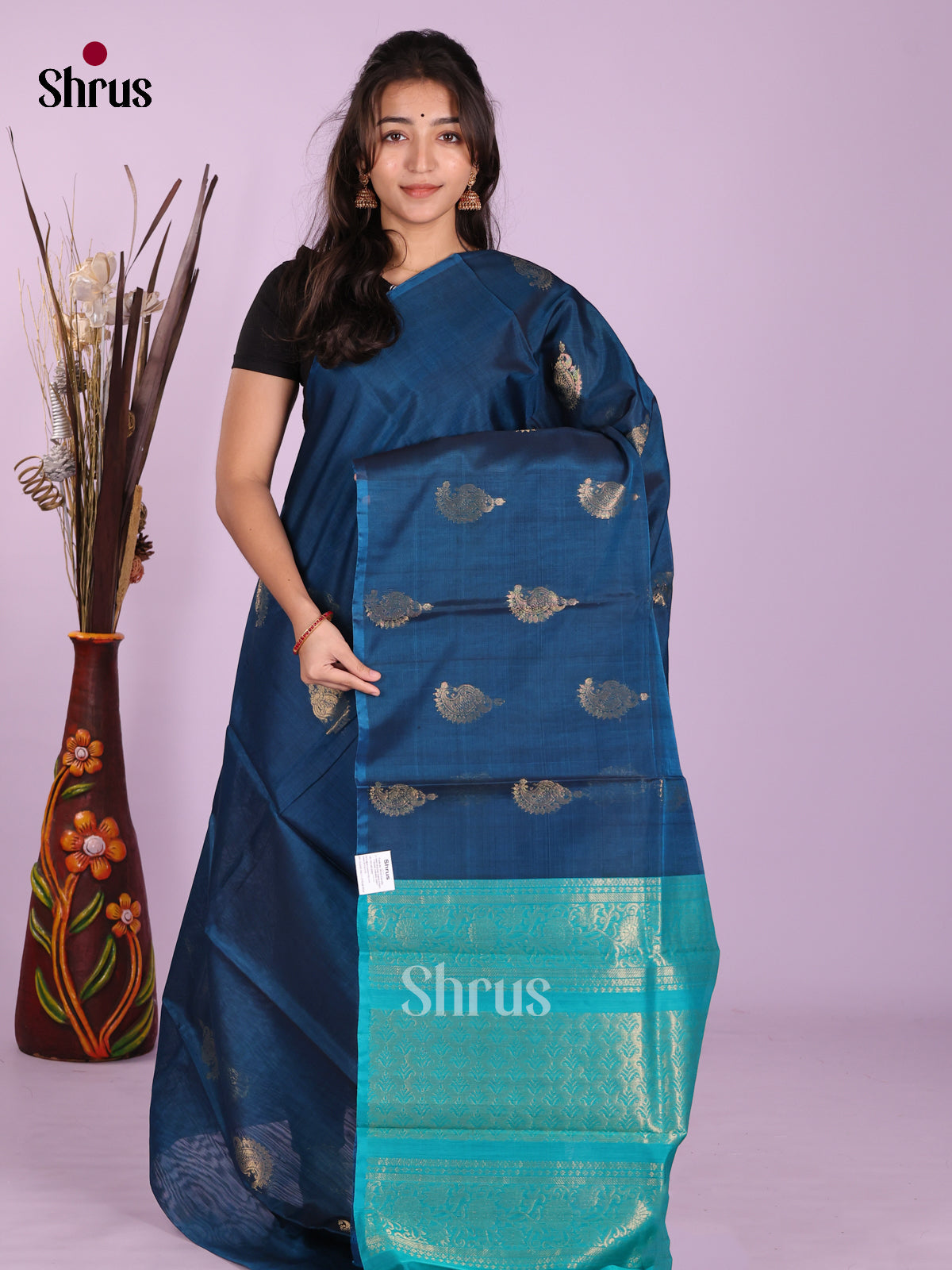 DKS08381 - Timeless Silk Cotton Saree - Shop on Shrus.com