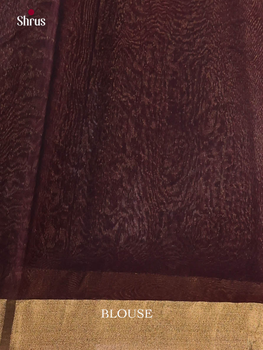 Green & Dark Maroon- Timeless Silk Cotton Saree - Shop on Shrus.com