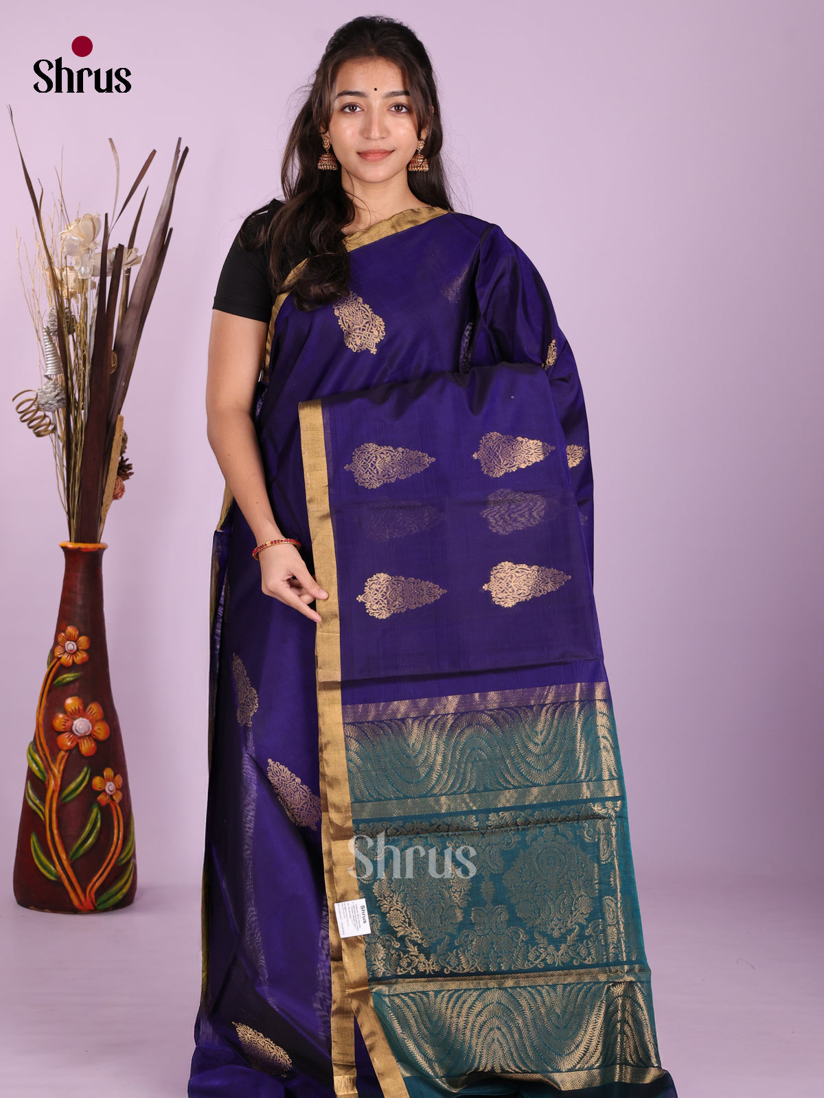 Blue & Peacock Blue - Timeless Silk Cotton Saree