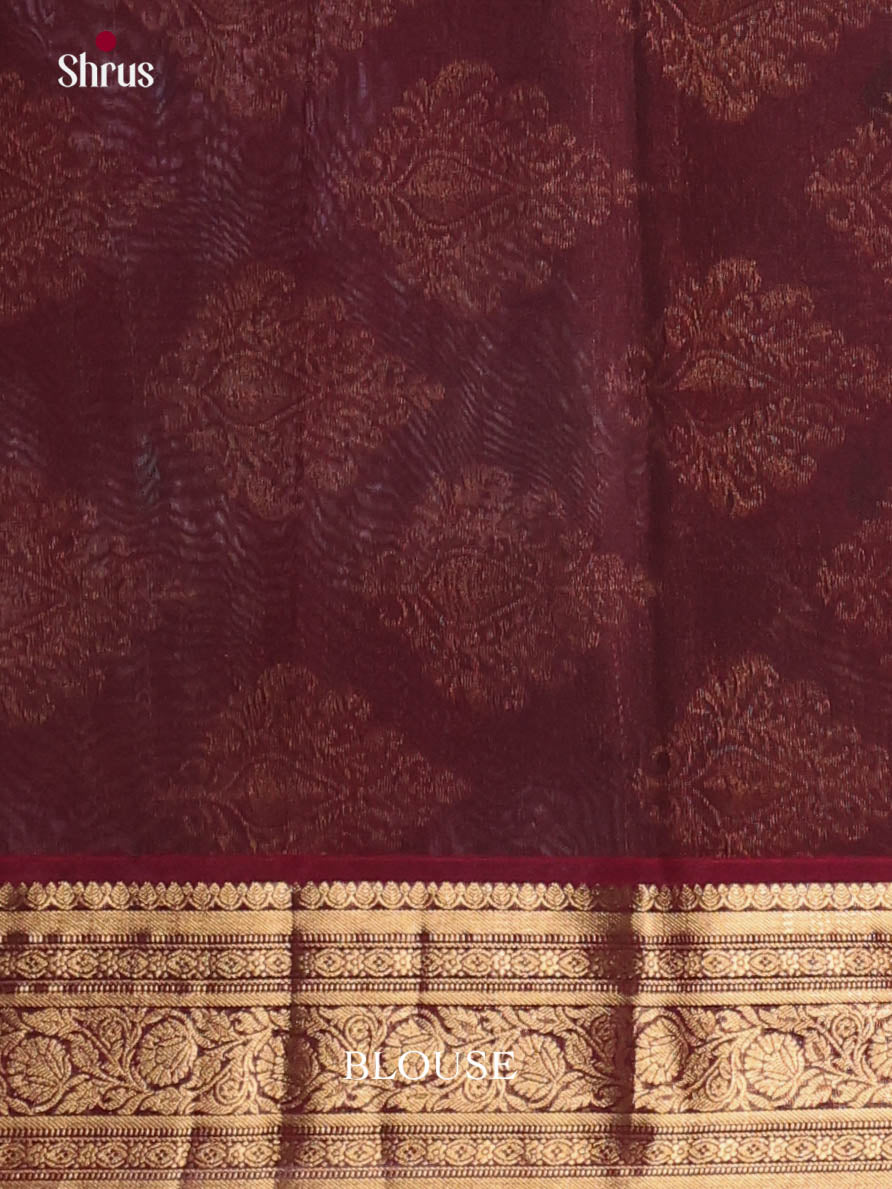 Green & Maroon - Timeless Silk Cotton Saree