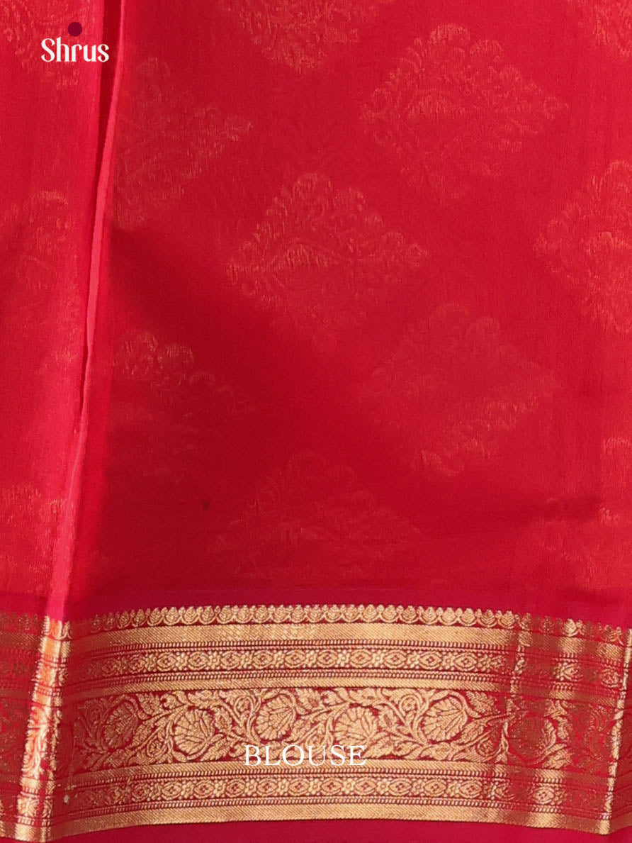 Green & Red - Timeless Silk Cotton Saree
