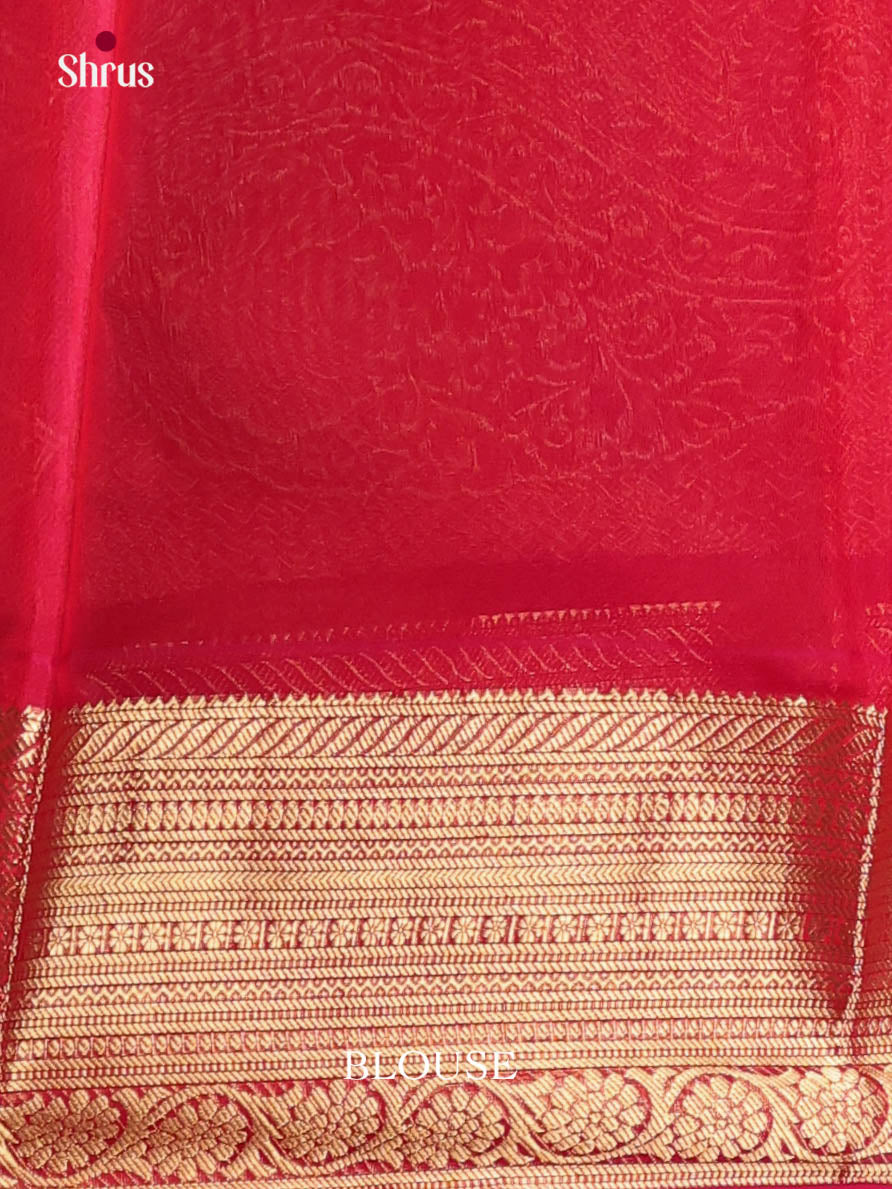 Light Green & Red - Timeless Silk Cotton Saree