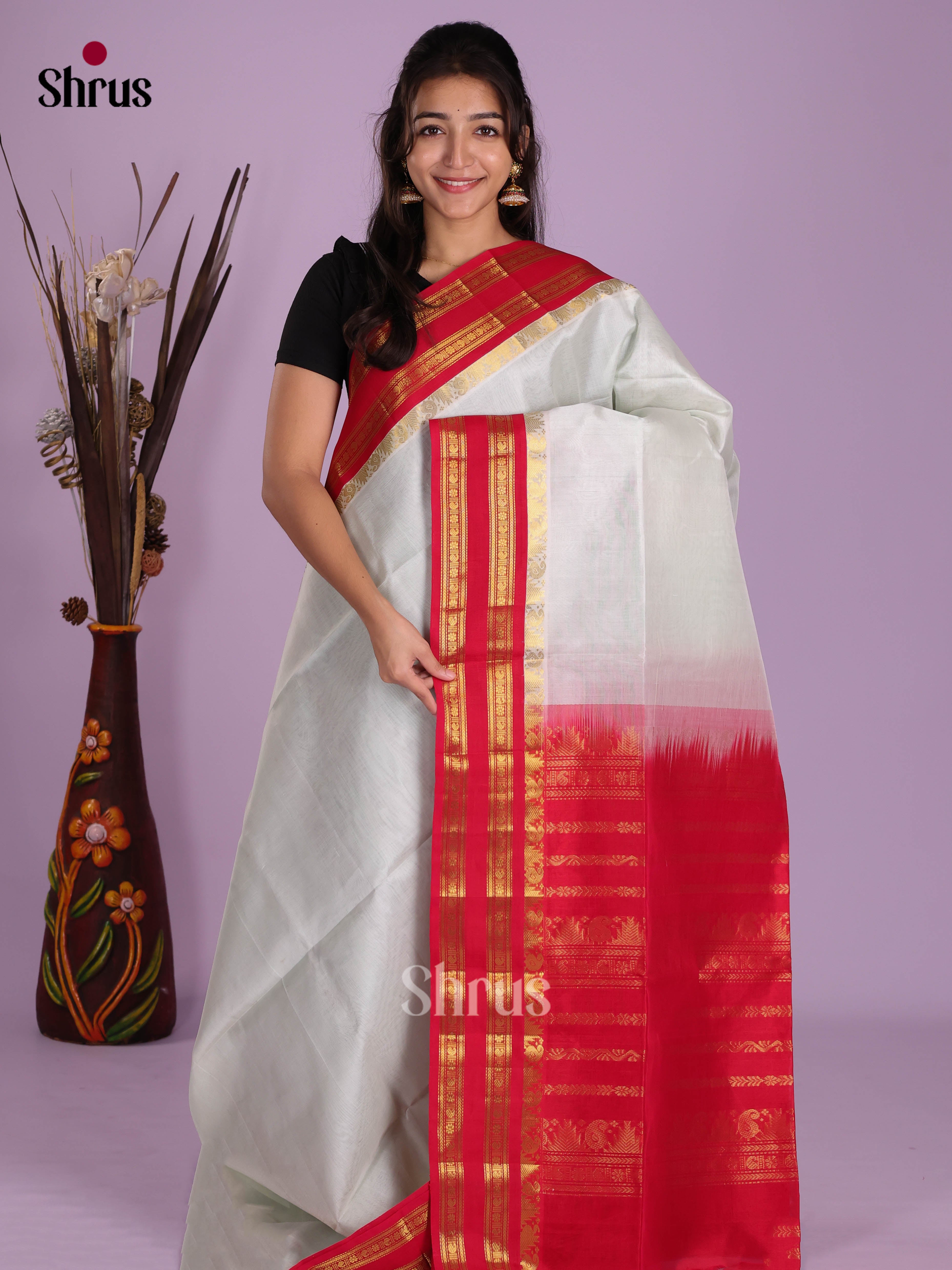 DKS08608 - Silk Cotton Saree