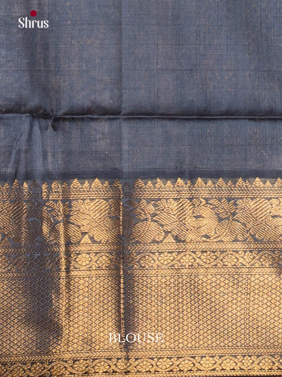 Midnight Blue(Single Tone)- Silk Cotton Saree - Shop on Shrus.com