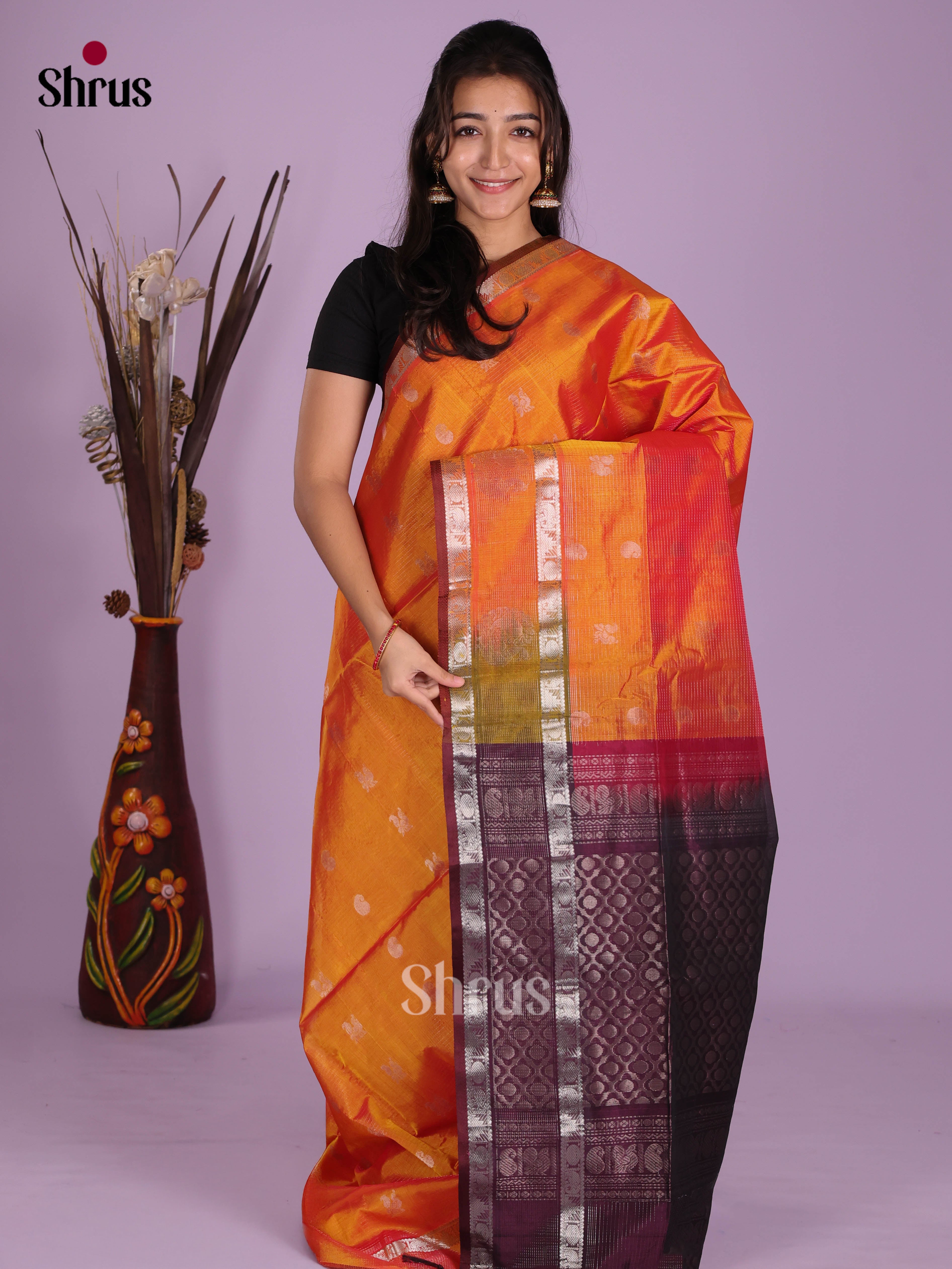 DKS08653 - Silk Cotton Saree
