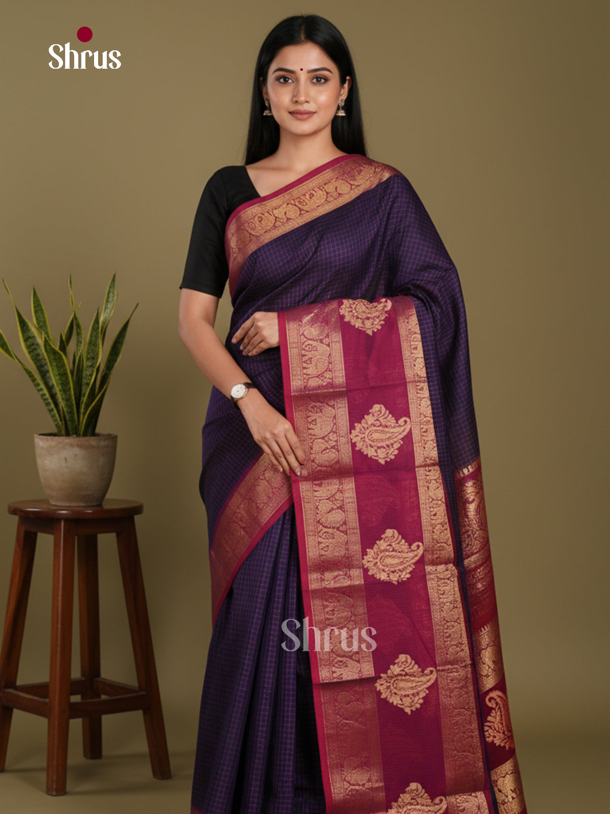 DDS09352 - Chettinad Cotton Saree - DDS09352 - Shop on Shrus.com