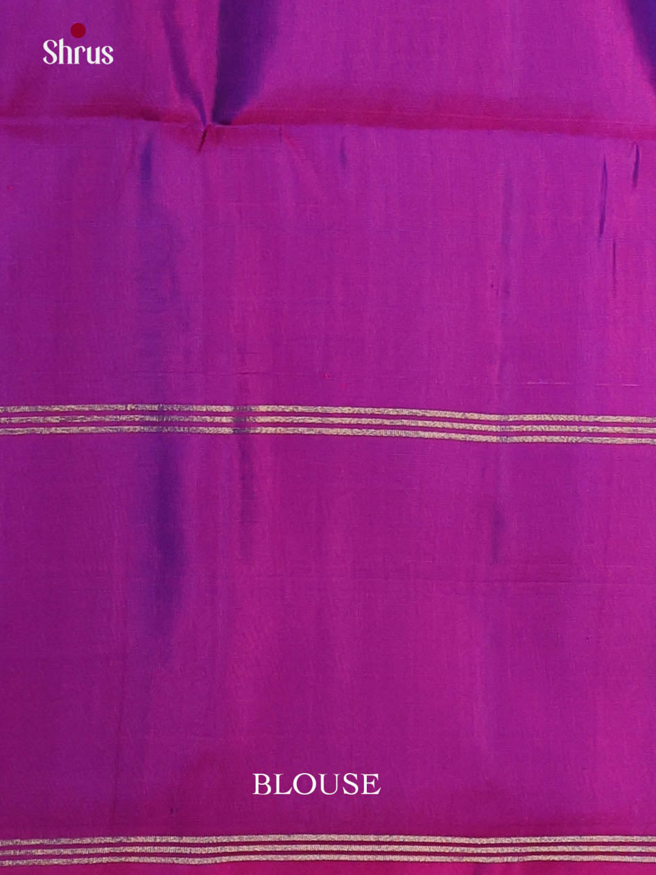 Classic Maroon & Purple Soft Silk Saree with zari buttas & brocade pallu