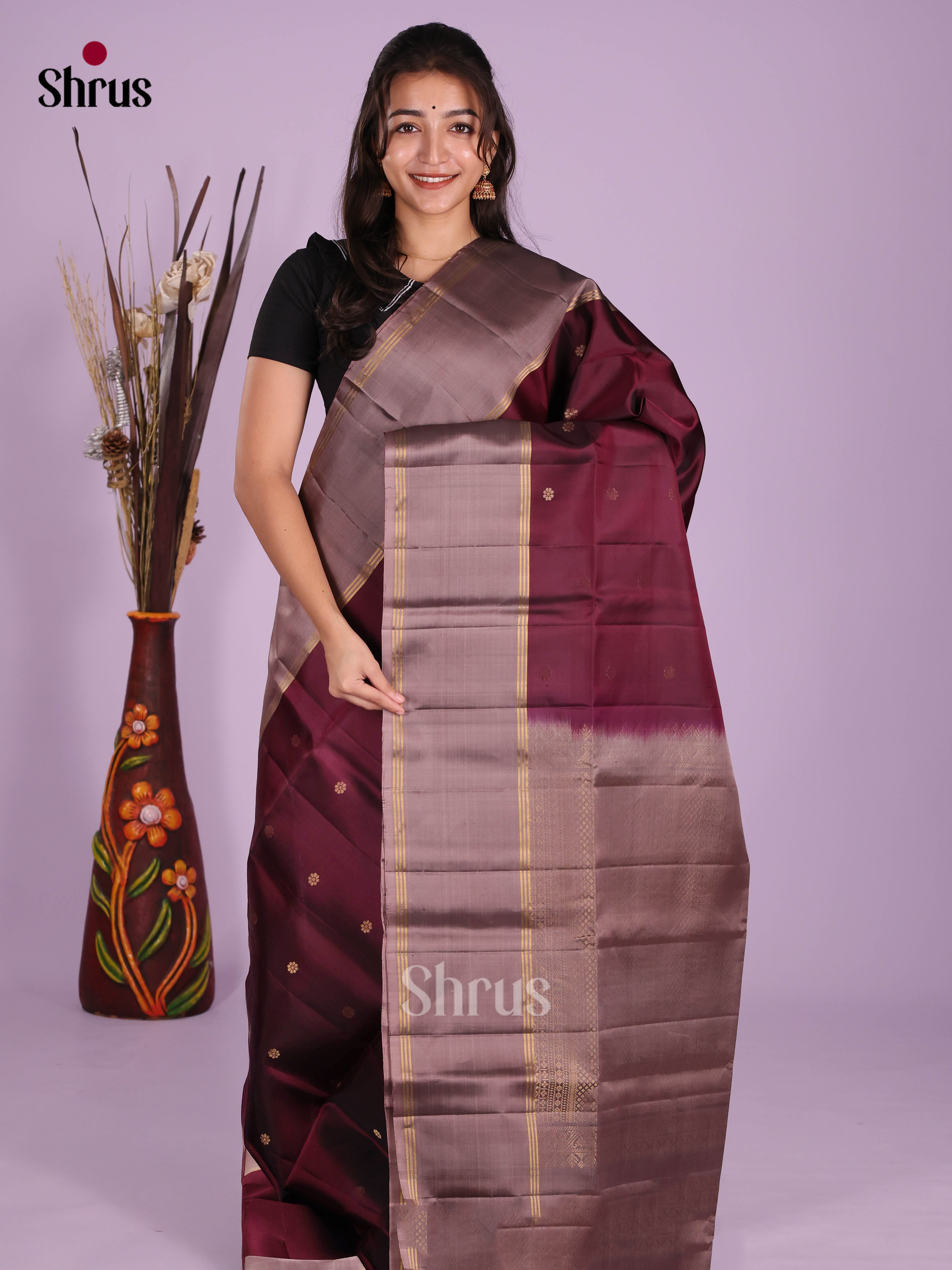 DKS10014 - Soft Silk (HR) Saree - Shop on Shrus.com