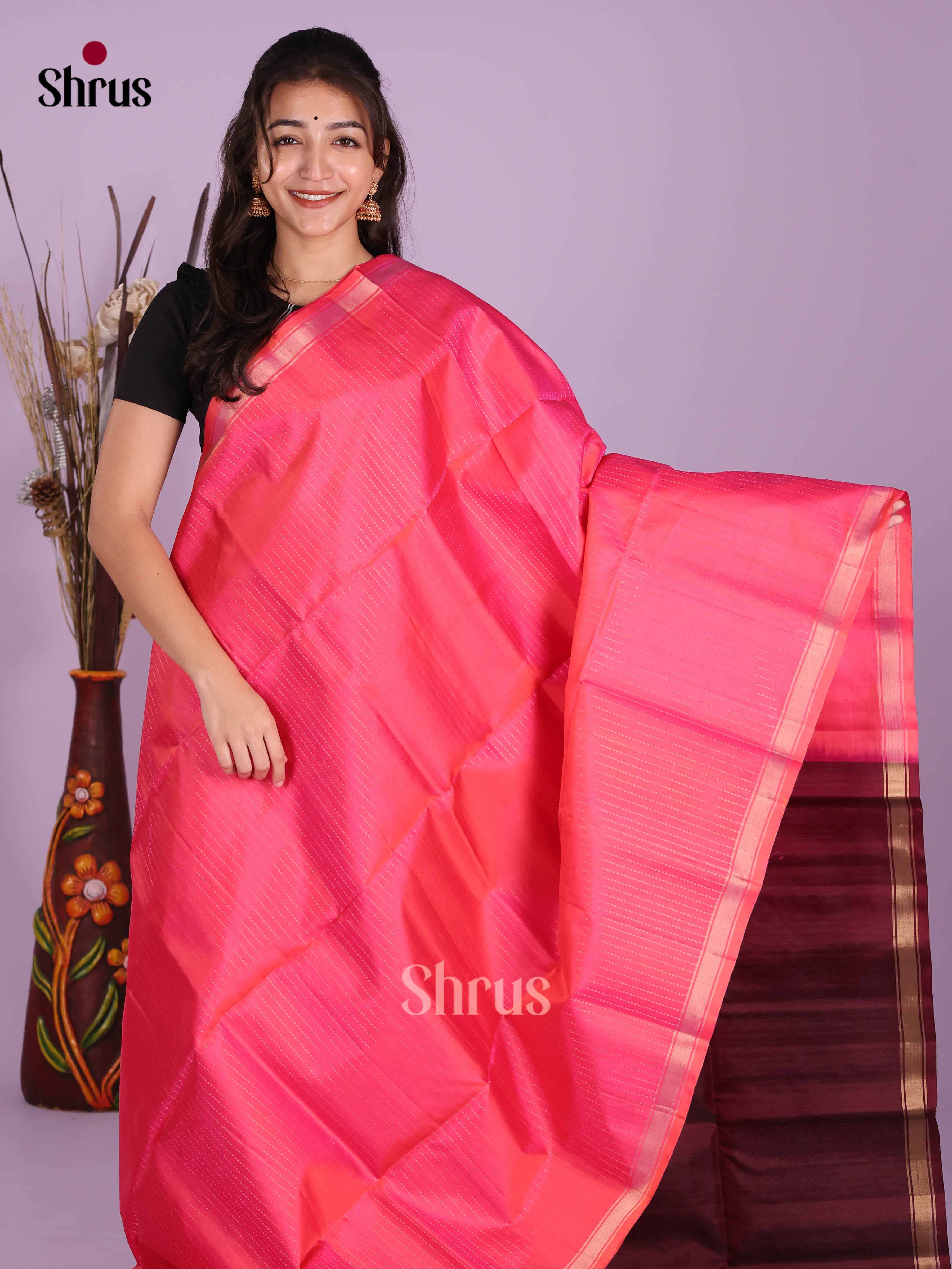 DKS10027 - Soft Silk (HR) Saree - Shop on Shrus.com