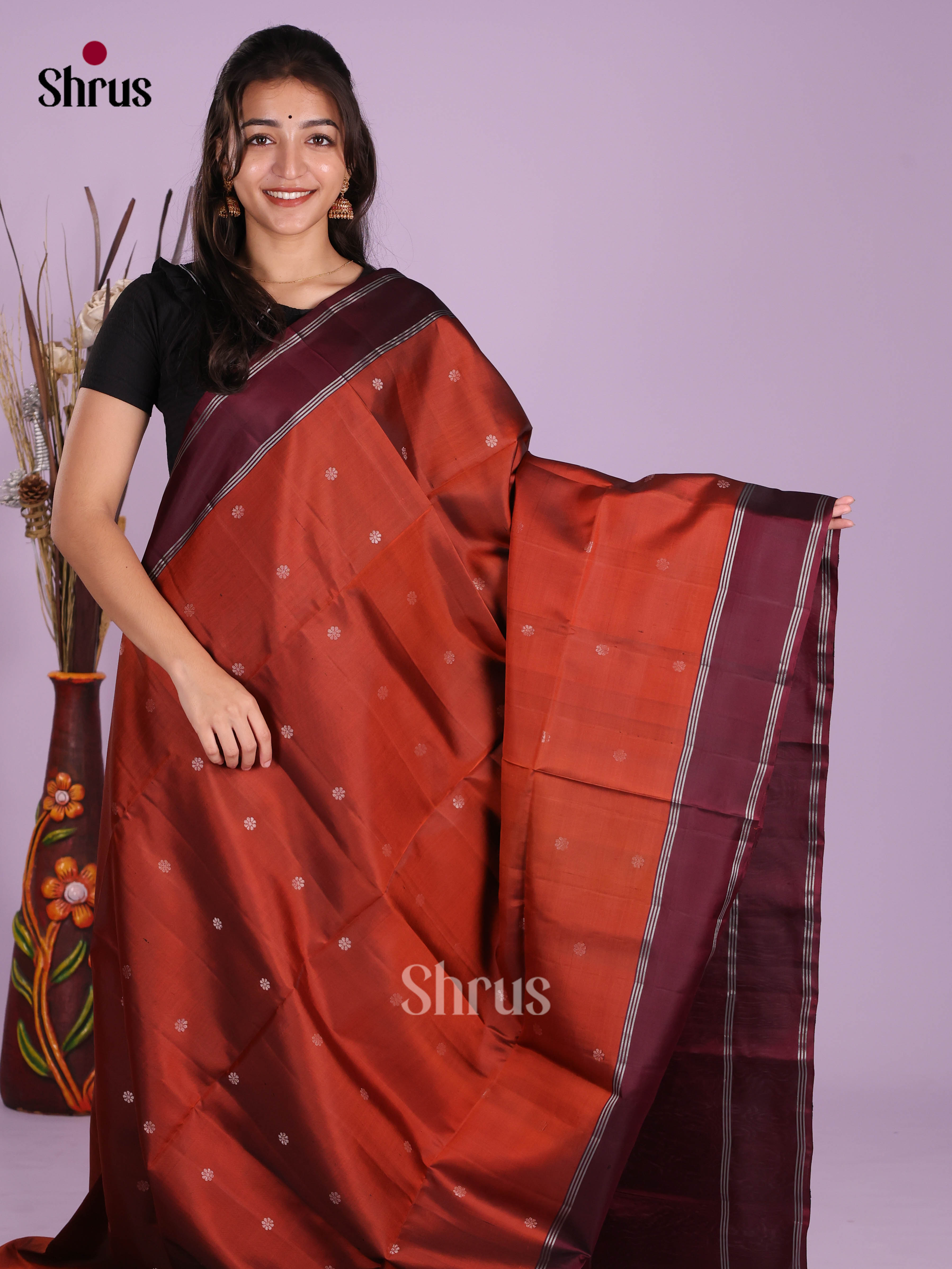 DKS10044 - Soft Silk (HR) Saree - Shop on Shrus.com