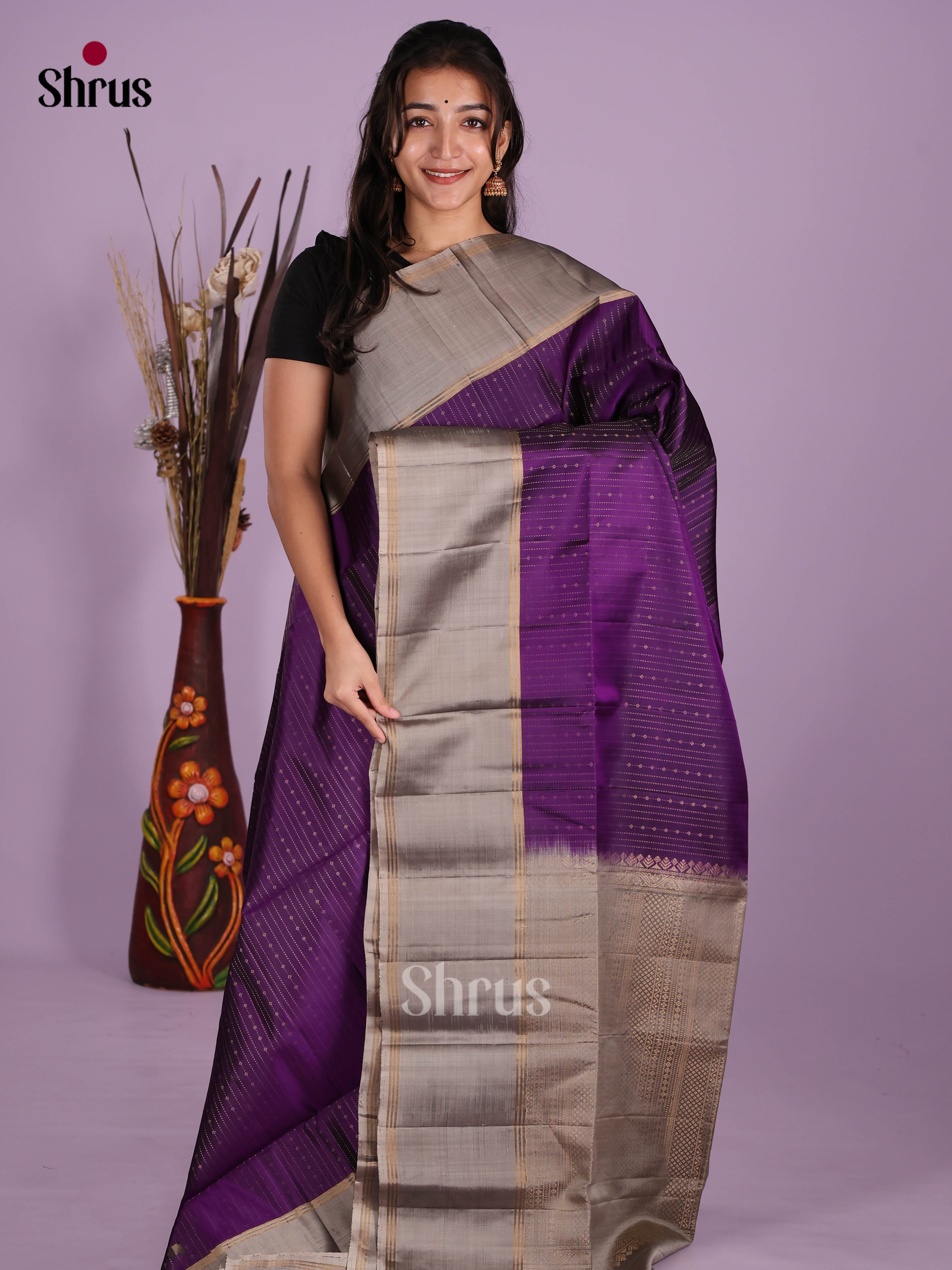 DKS10060 - Soft Silk (HR) Saree - Shop on Shrus.com