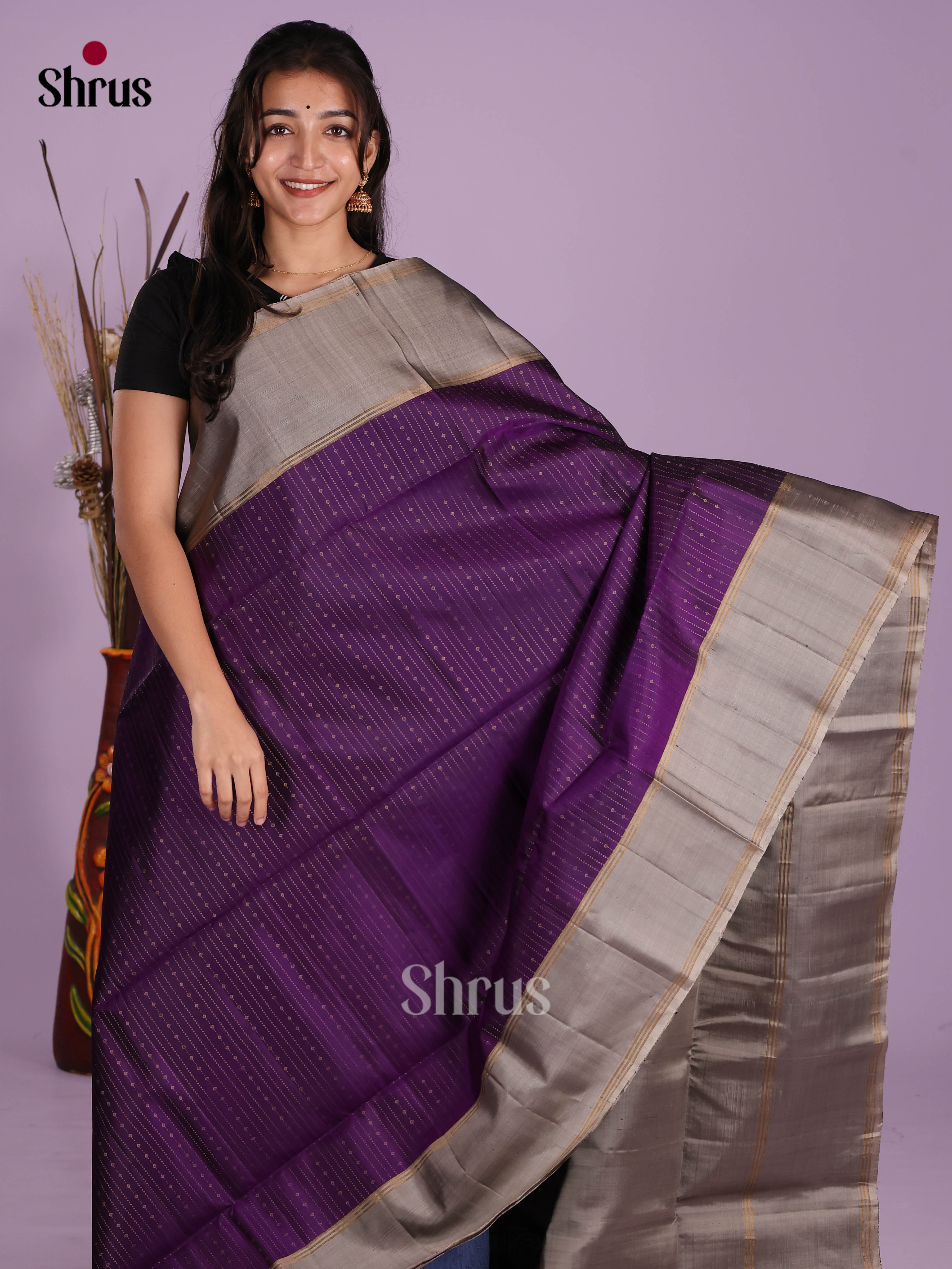 DKS10060 - Soft Silk (HR) Saree - Shop on Shrus.com