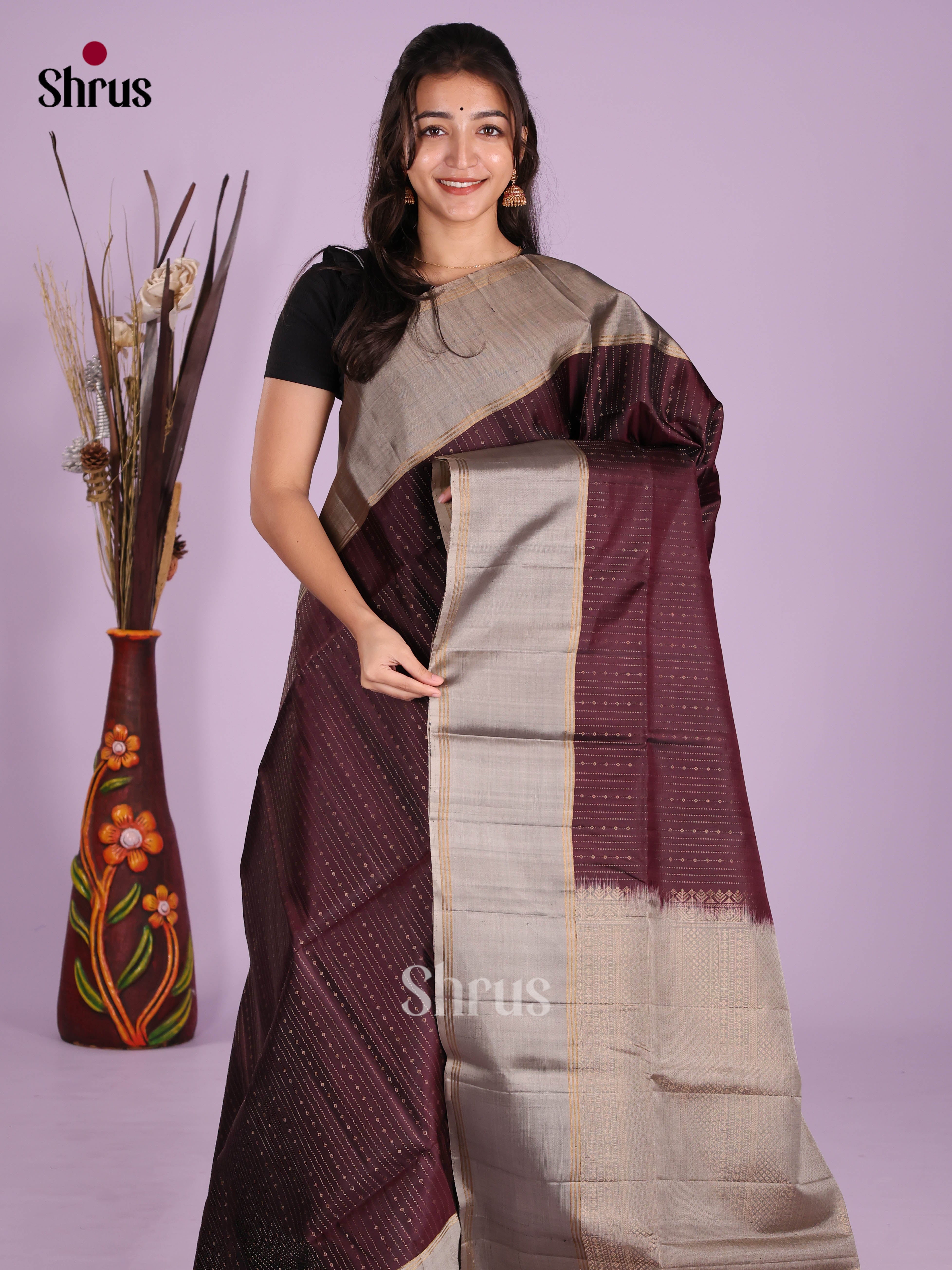 DKS10063 - Soft Silk (HR) Saree - Shop on Shrus.com