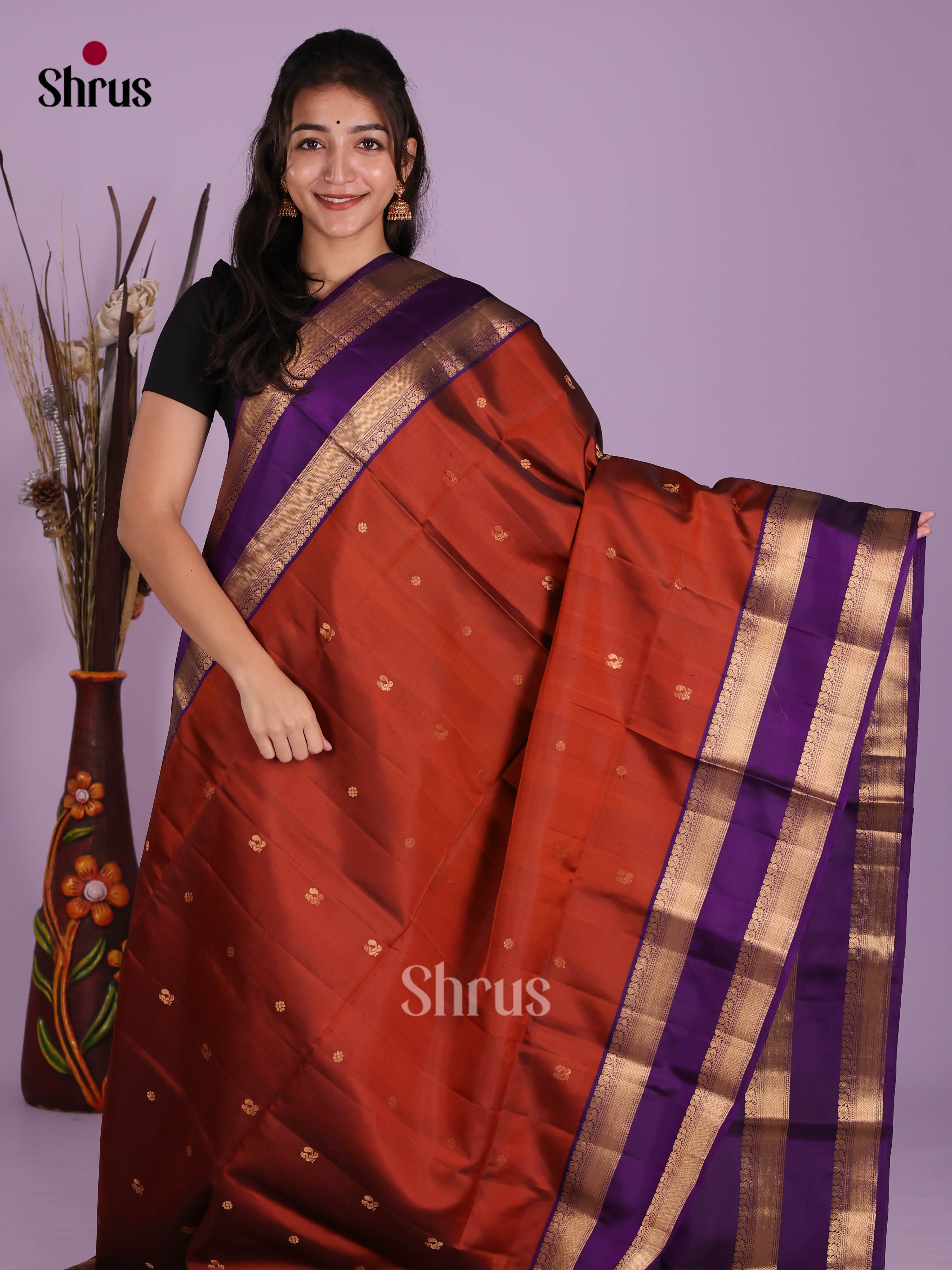 DKS10076 - Soft Silk (HR) Saree - Shop on Shrus.com
