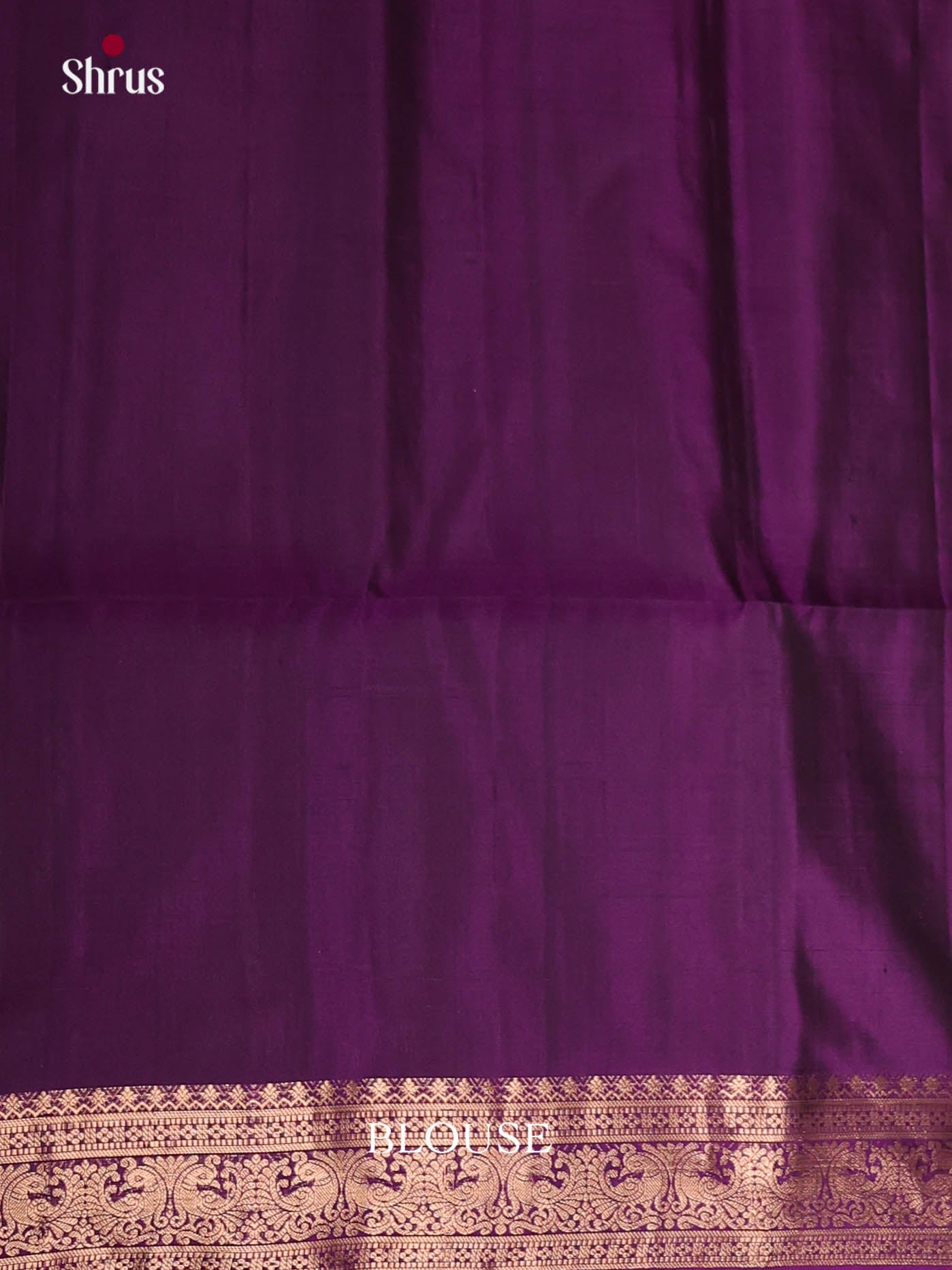 Stunning Violet Soft Silk Saree with Golden buttas & rich Zari border