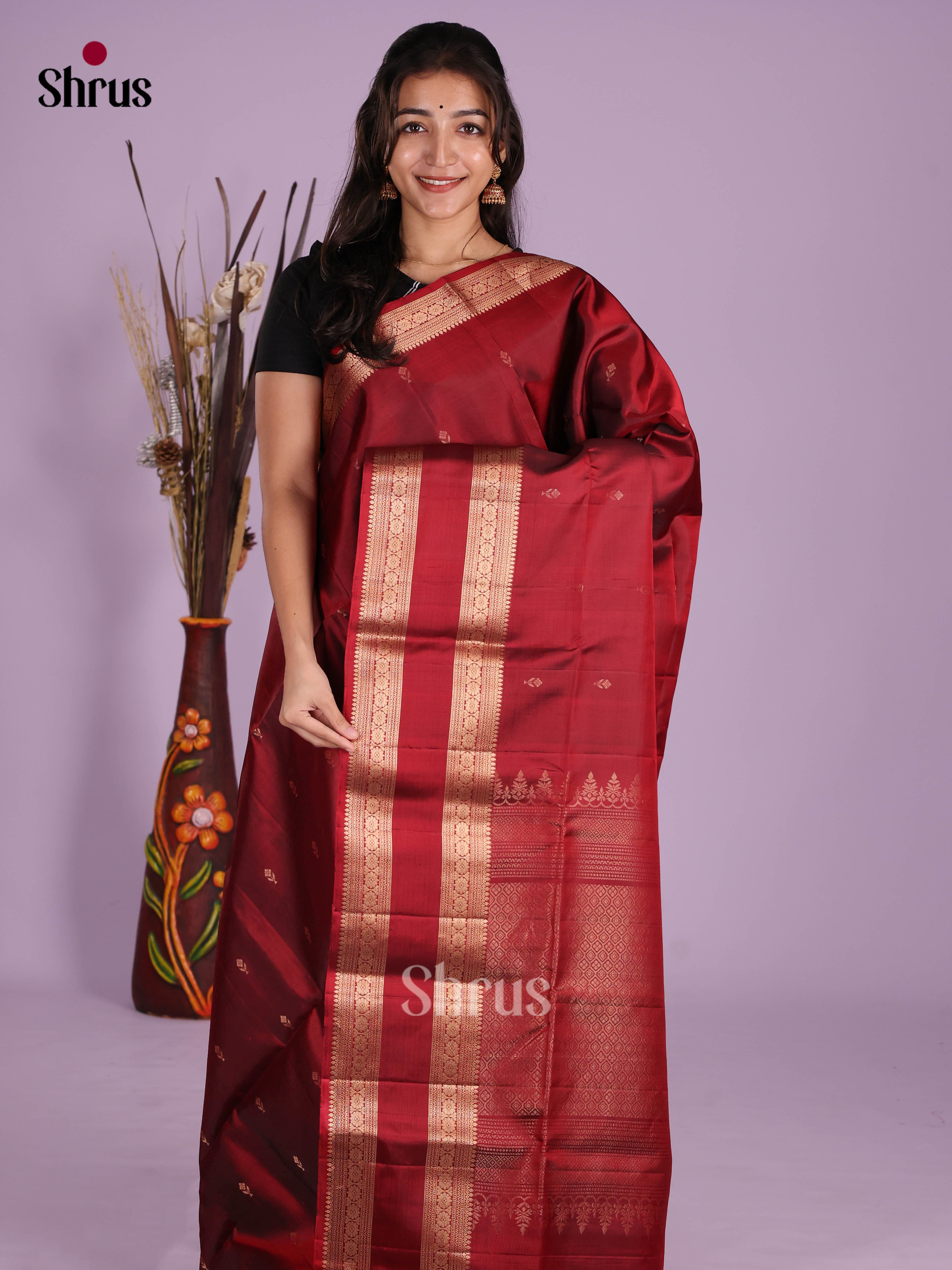 DKS10085 - Soft Silk (HR) Saree - Shop on Shrus.com