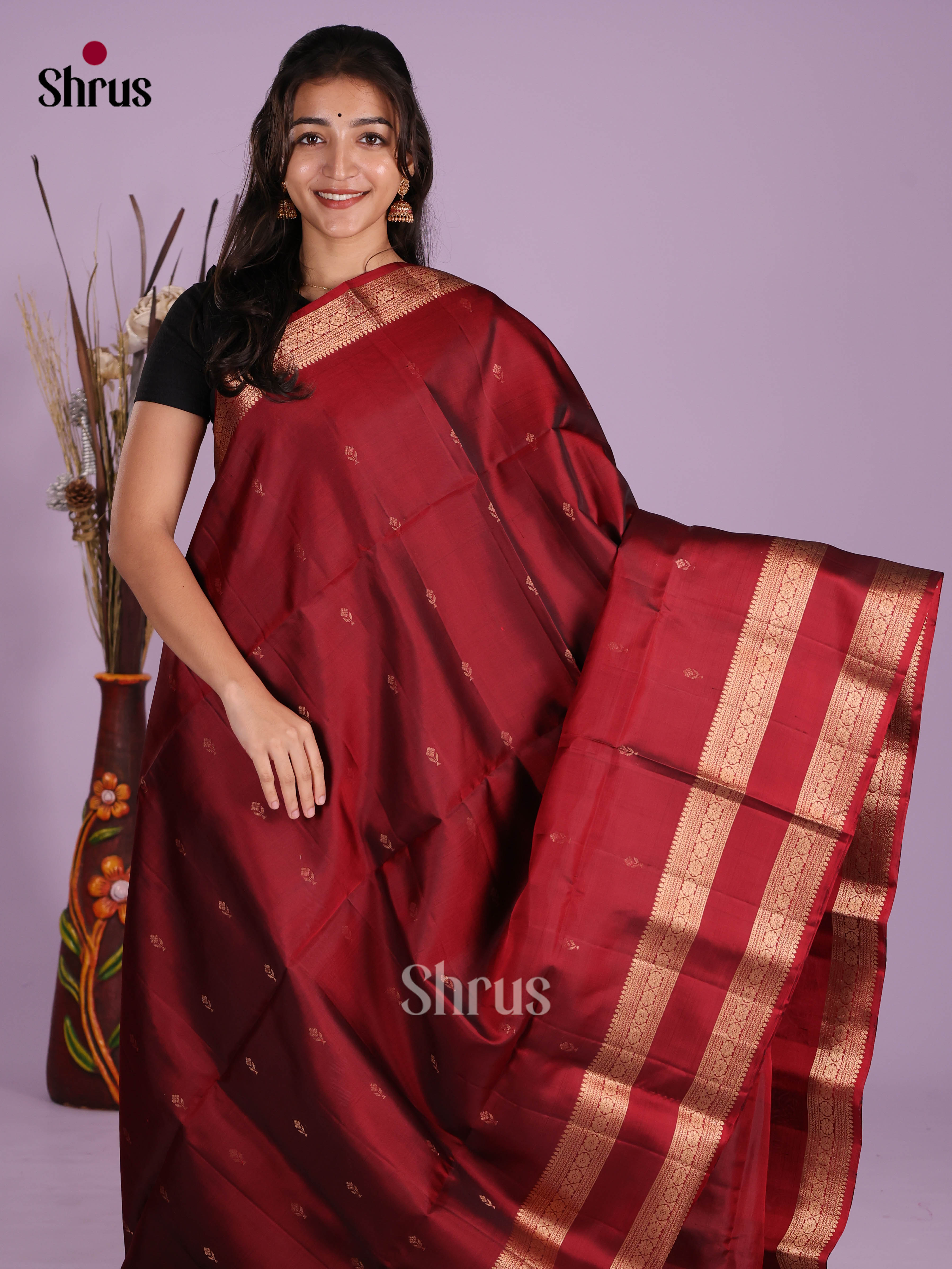 DKS10085 - Soft Silk (HR) Saree - Shop on Shrus.com