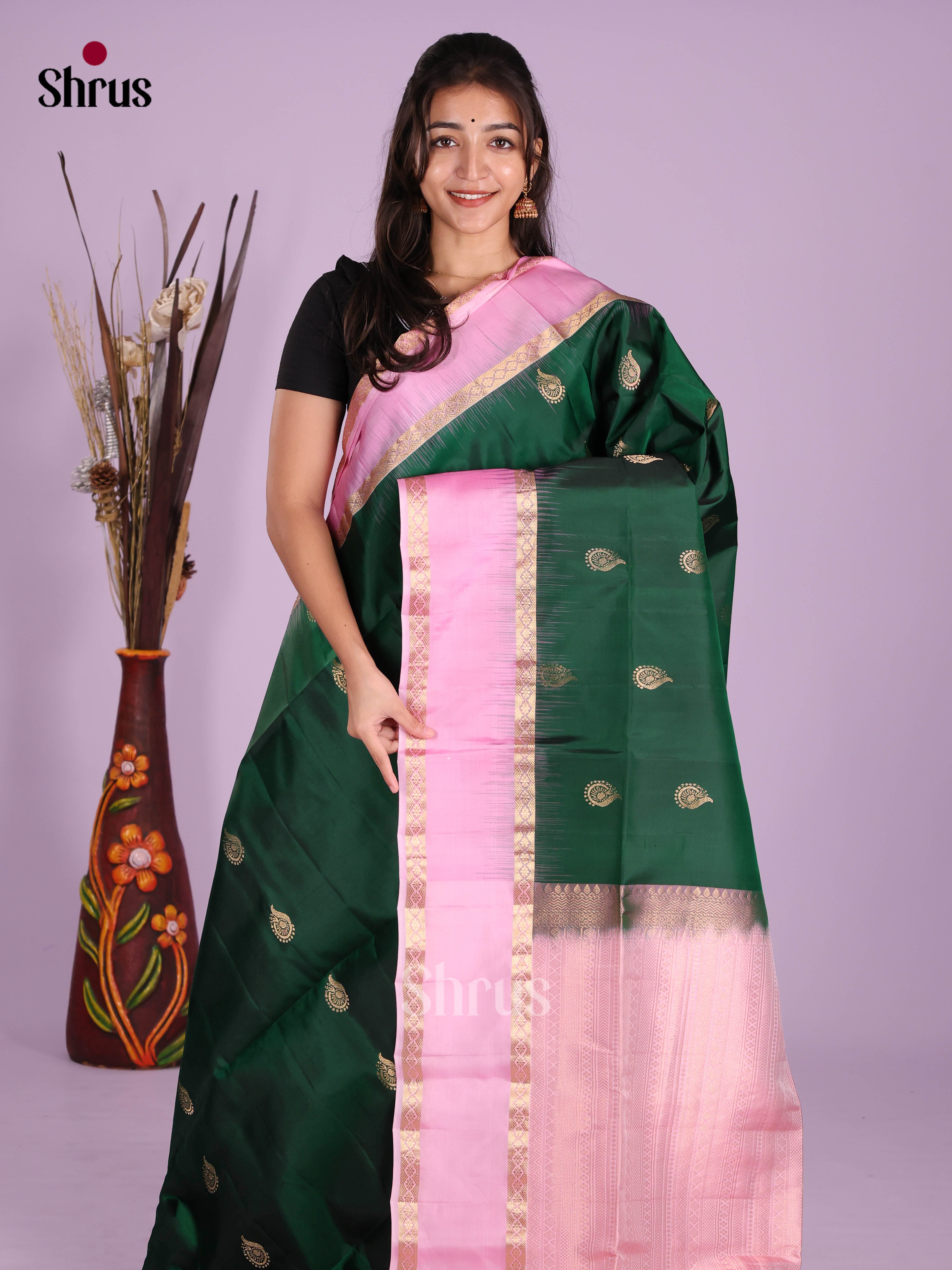 DKS10088 - Soft Silk (HR) Saree - Shop on Shrus.com