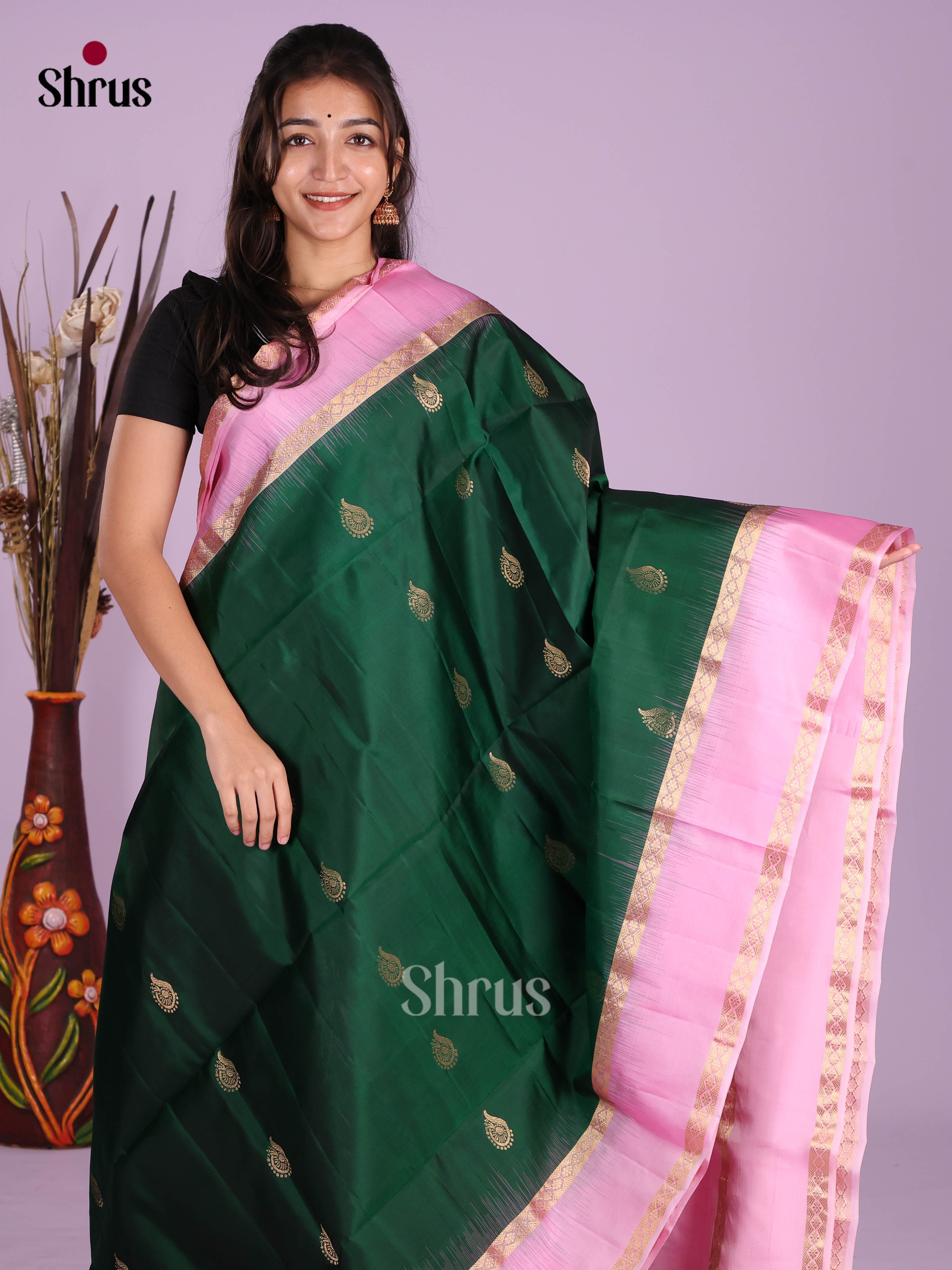 DKS10088 - Soft Silk (HR) Saree - Shop on Shrus.com