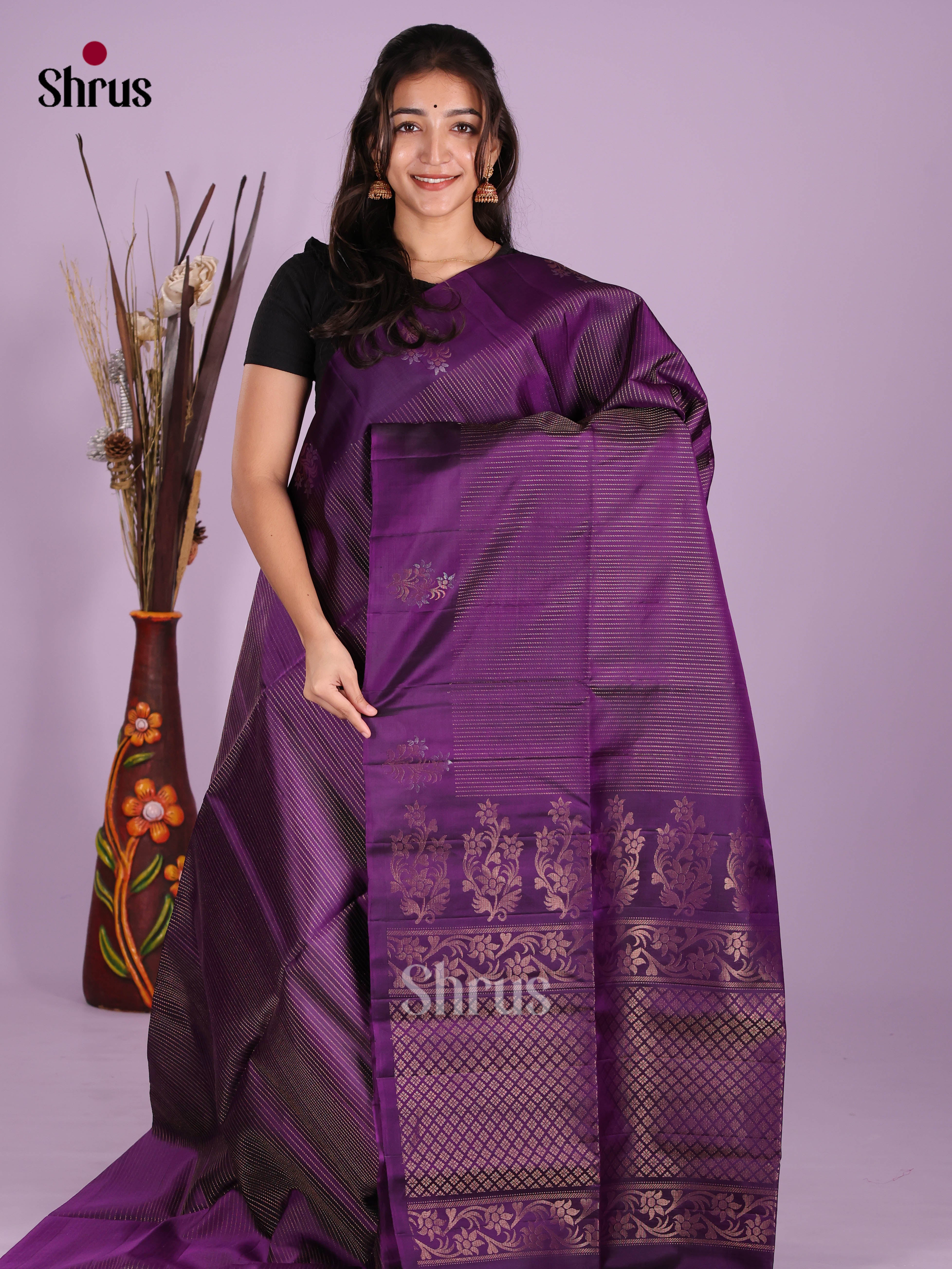 DKS10116 - Soft Silk (HR) Saree - Shop on Shrus.com