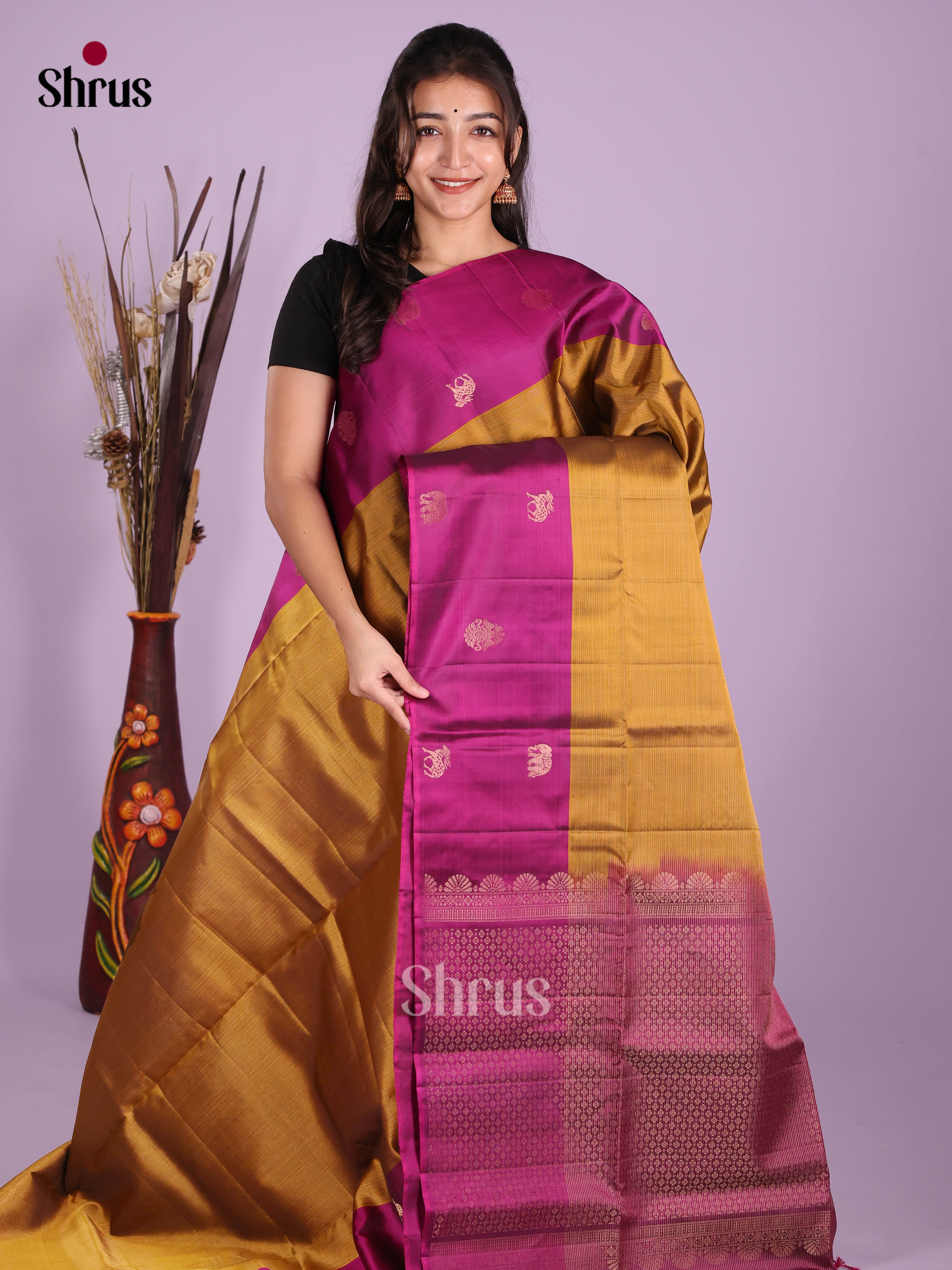 DKS10131 - Soft Silk (HR) Saree - Shop on Shrus.com