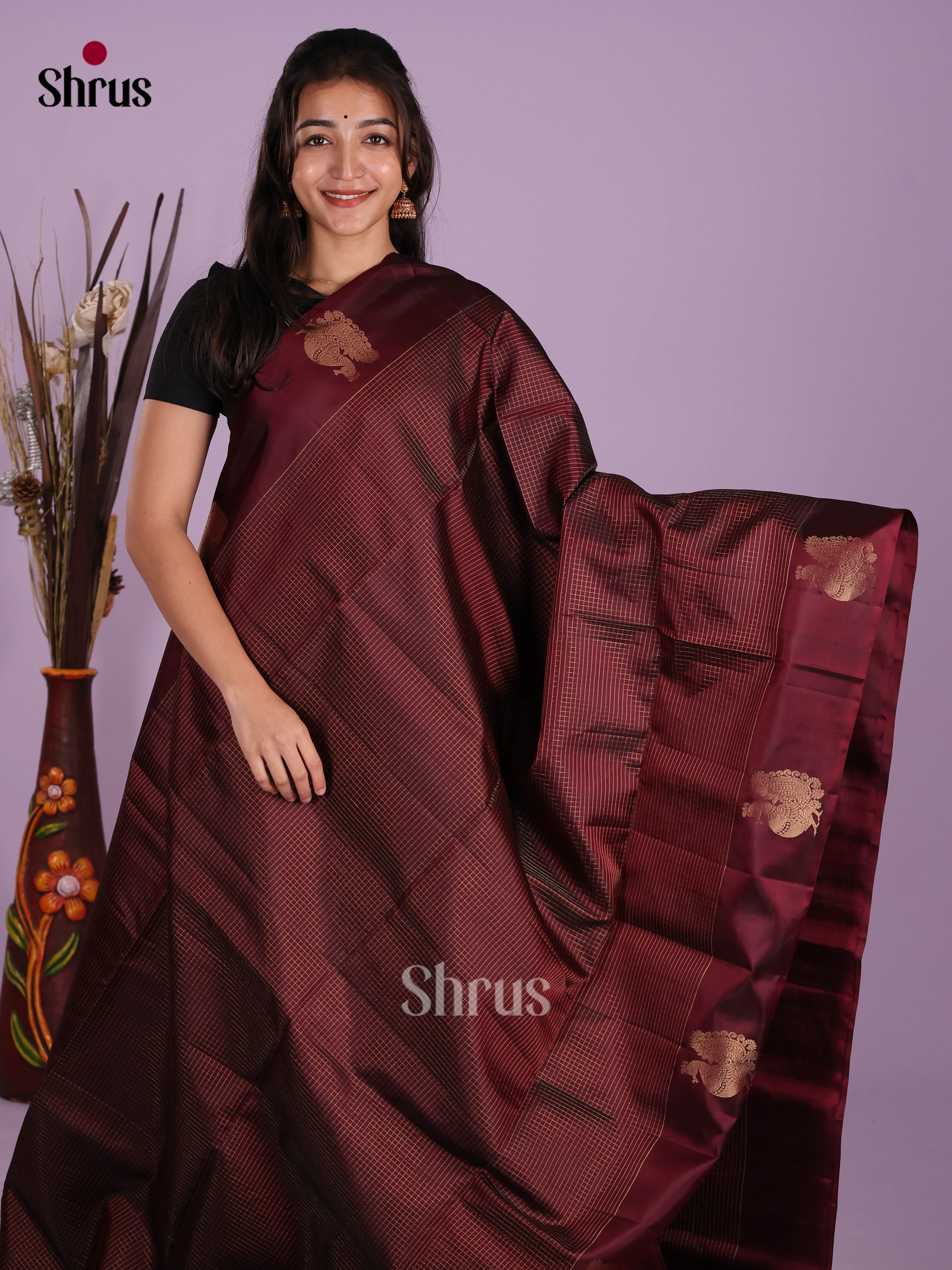 DKS10132 - Soft Silk (HR) Saree - Shop on Shrus.com