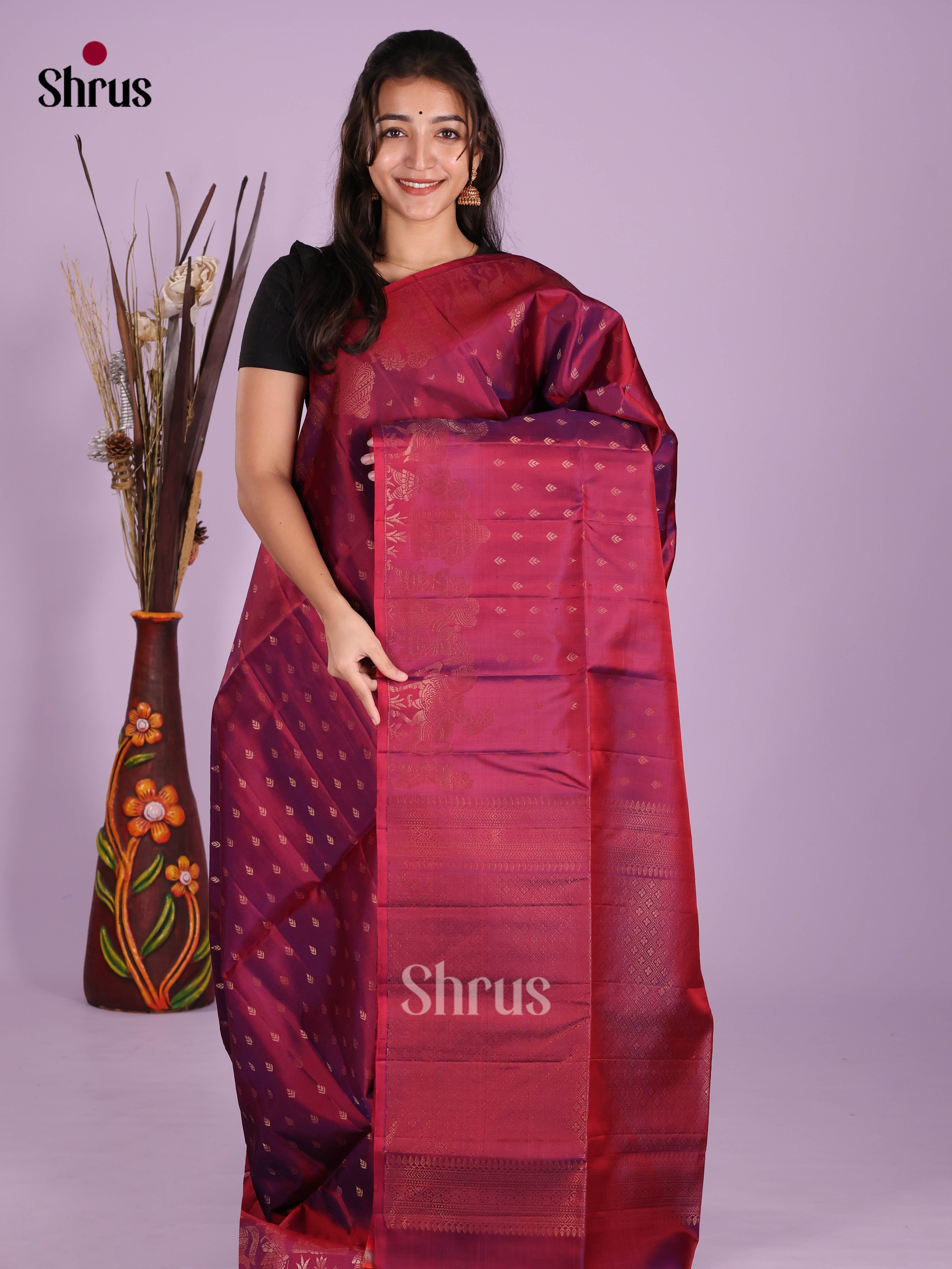 DKS10135 - Soft Silk (HR) Saree - Shop on Shrus.com