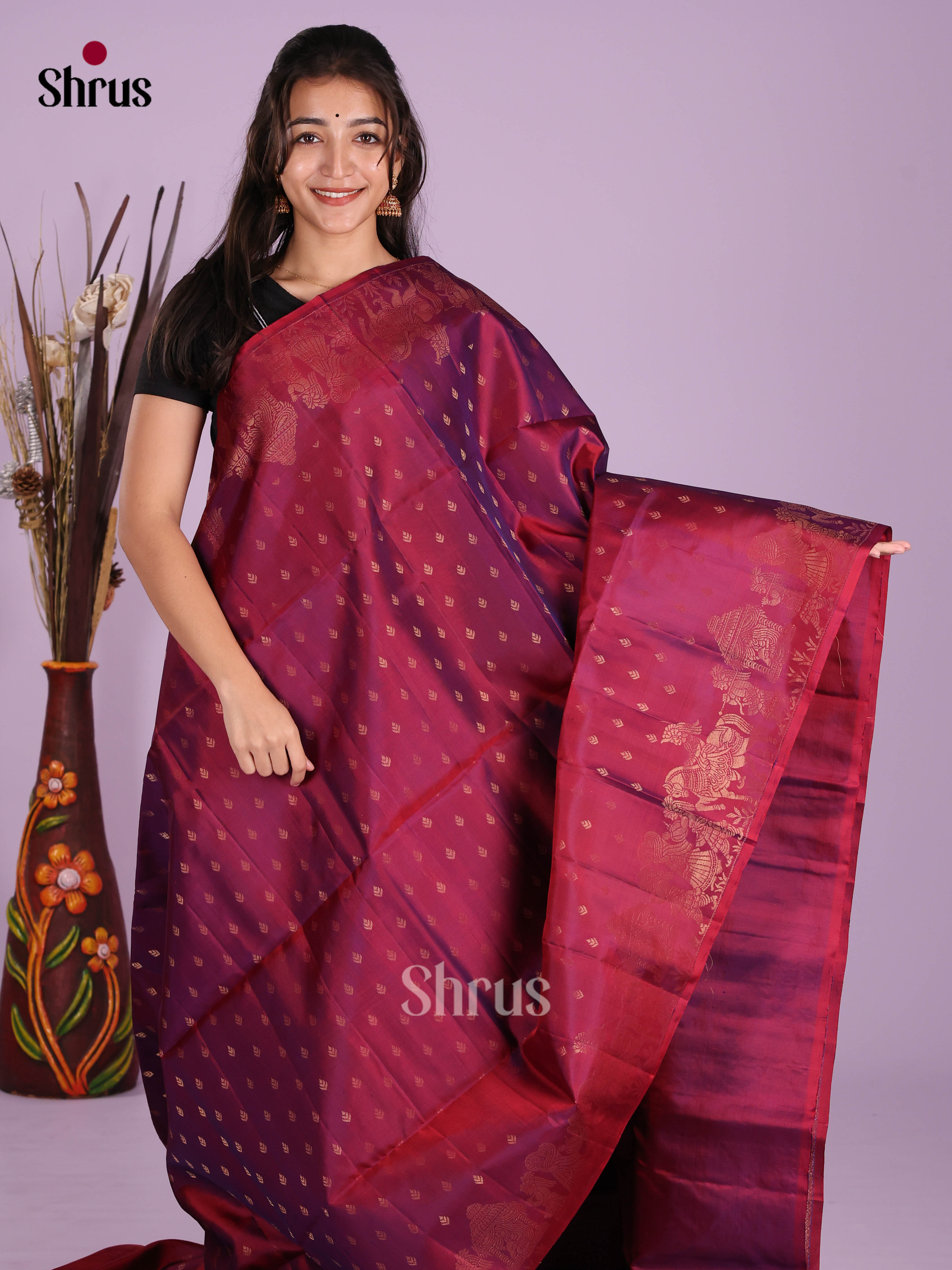 DKS10135 - Soft Silk (HR) Saree - Shop on Shrus.com