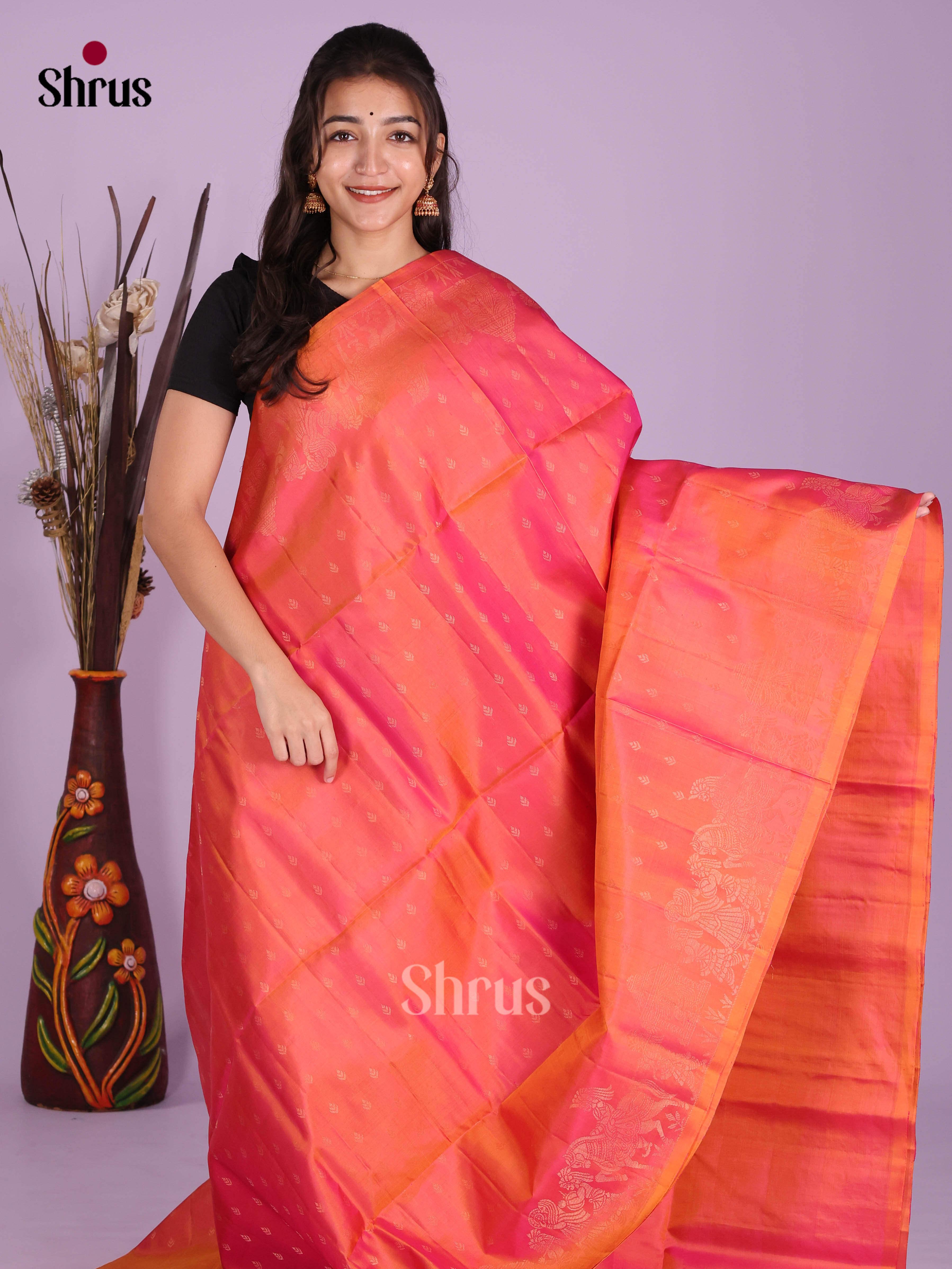 DKS10136 - Soft Silk (HR) Saree - Shop on Shrus.com