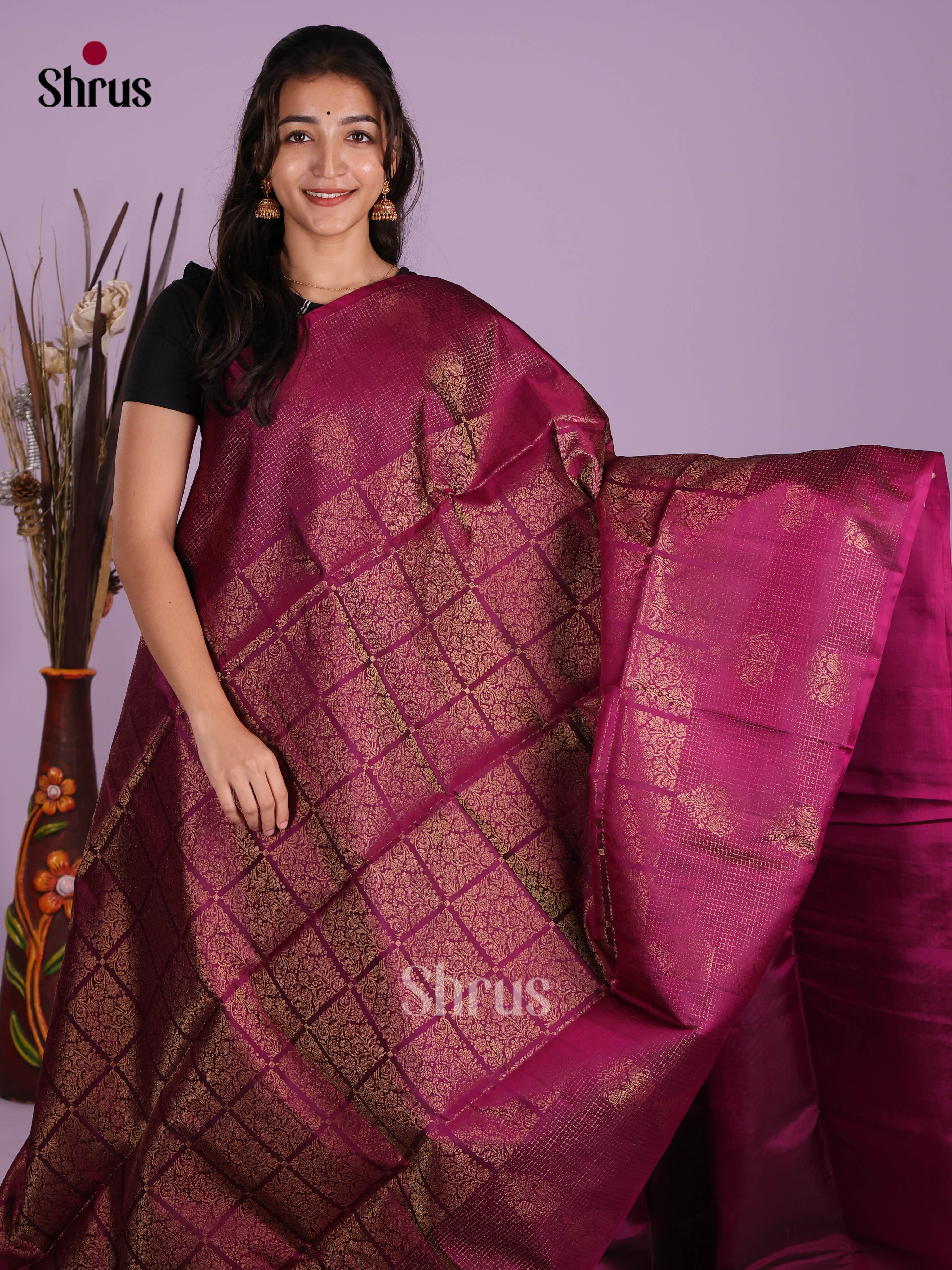 DKS10147 - Soft Silk (HR) Saree - Shop on Shrus.com