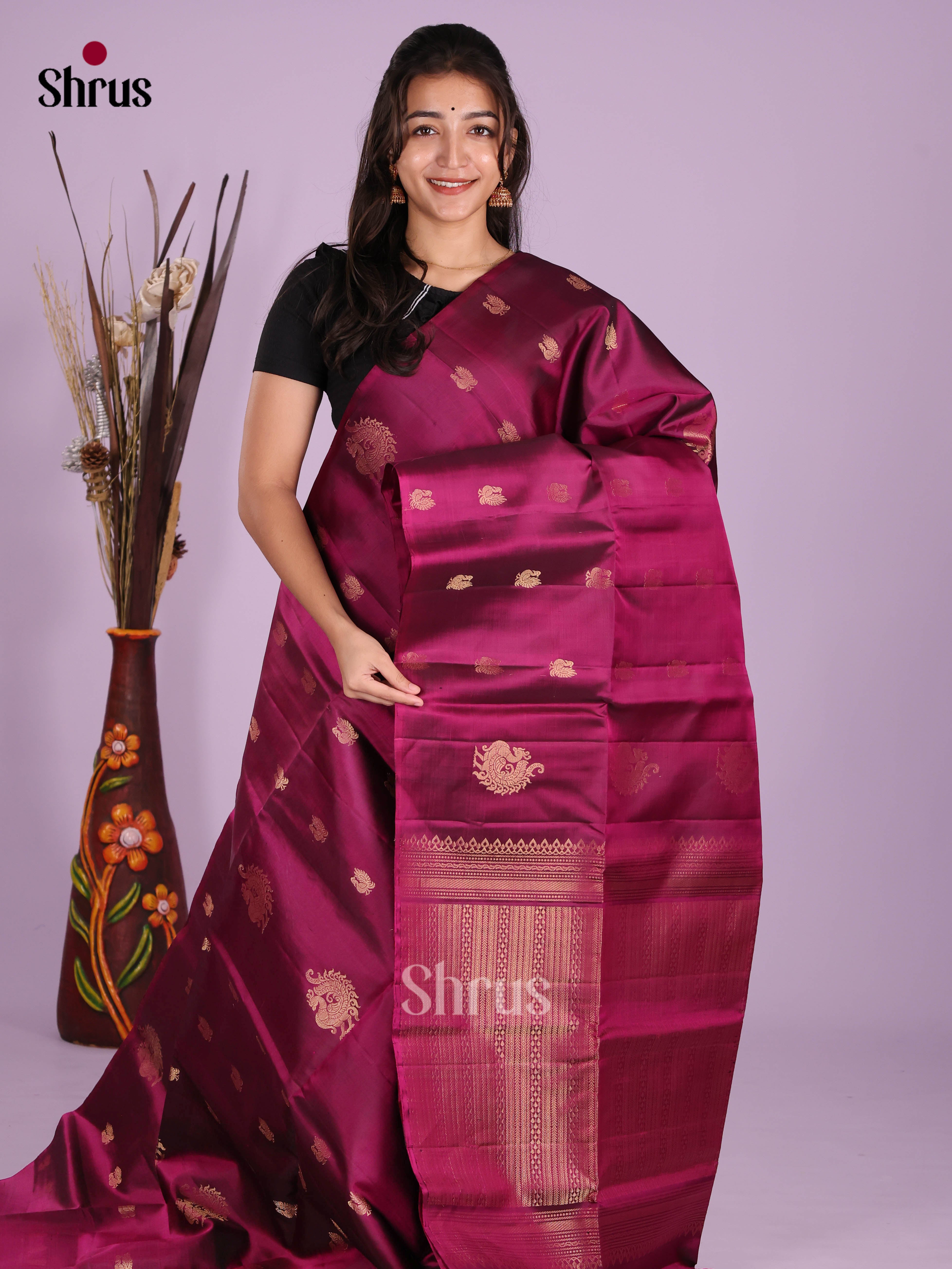 DKS10156 - Soft Silk (HR) Saree - Shop on Shrus.com