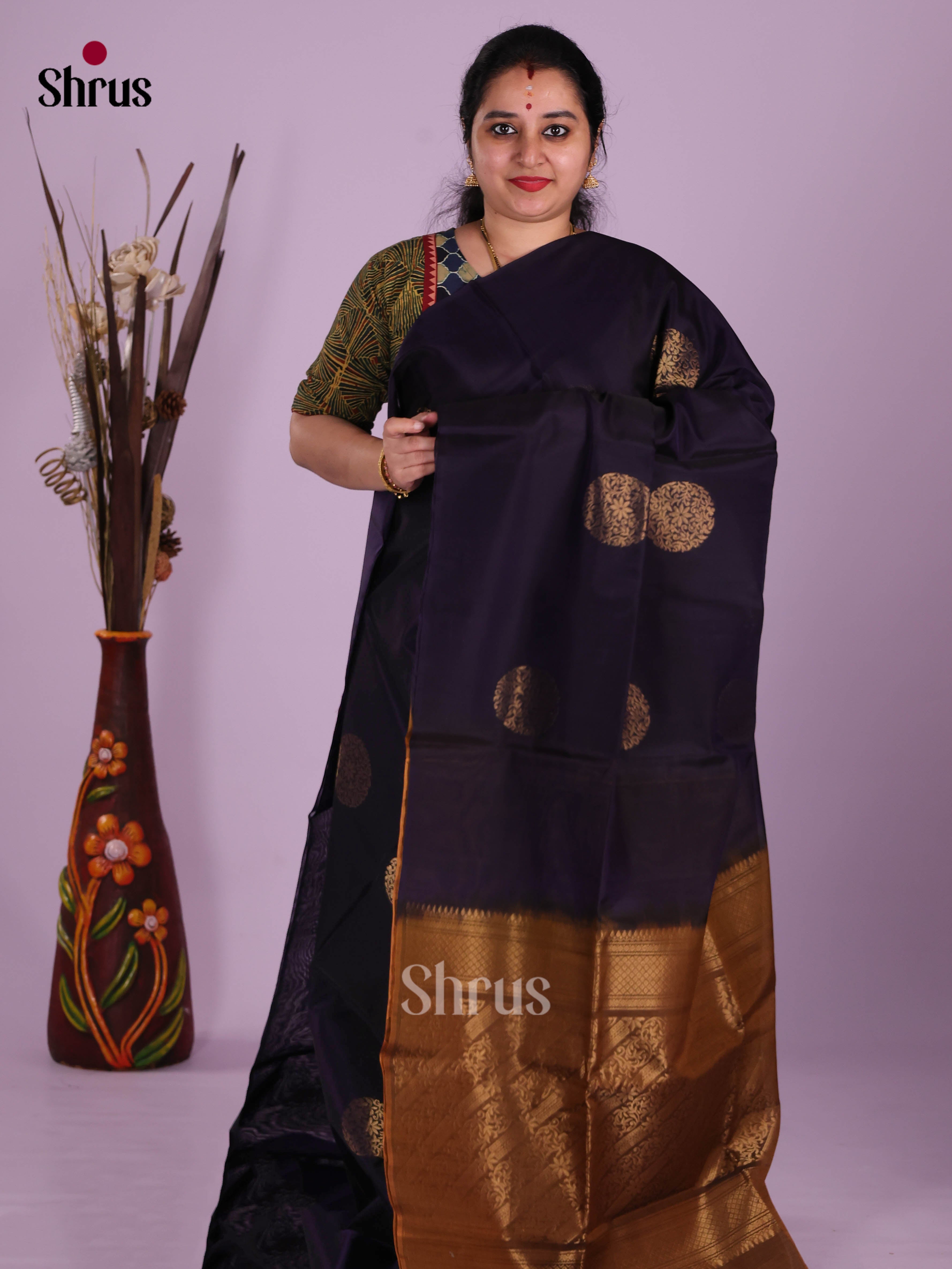 DKS10174 - Timeless Silk Cotton Saree - Shop on Shrus.com
