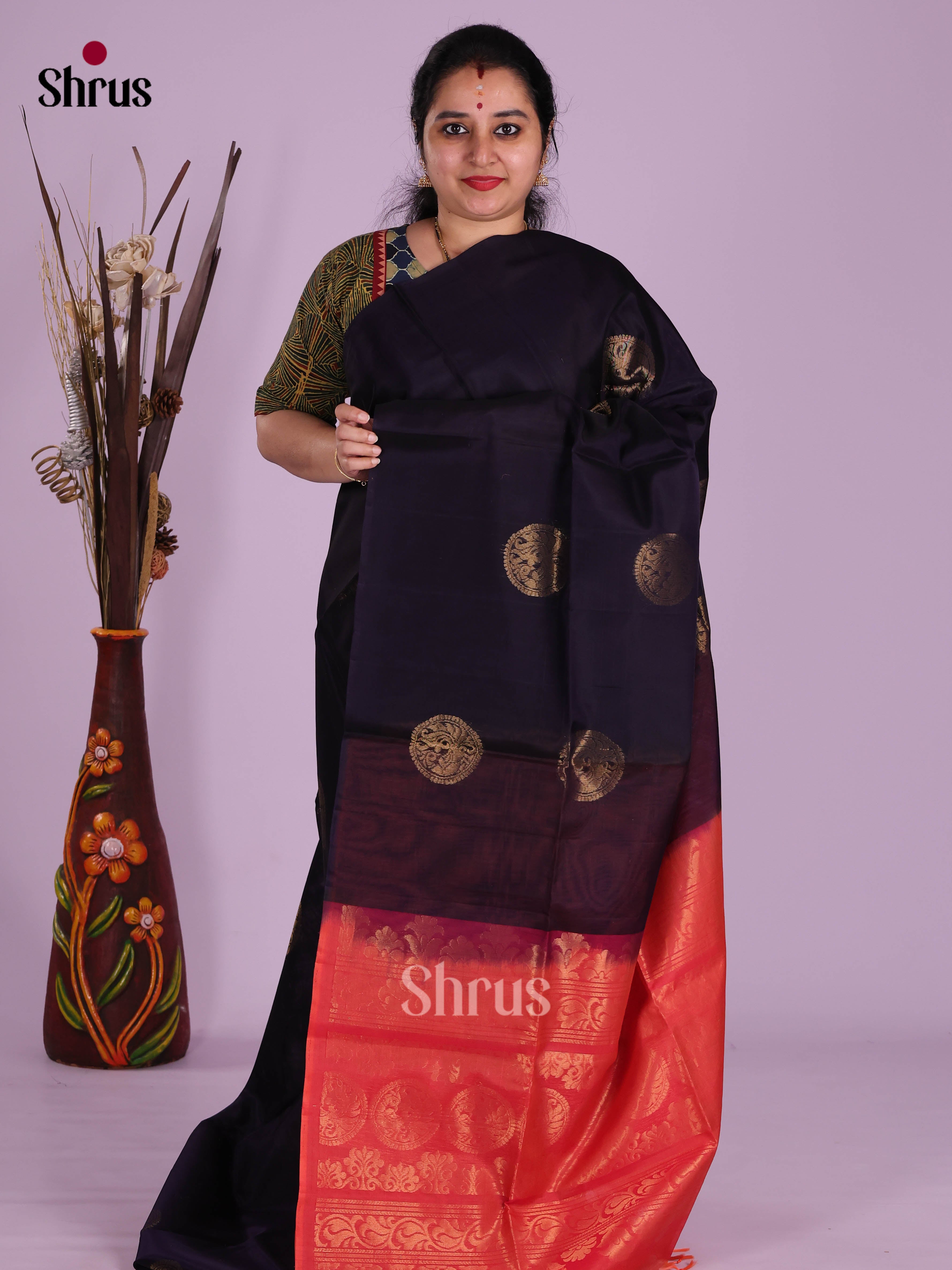 DKS10180 - Timeless Silk Cotton Saree - Shop on Shrus.com