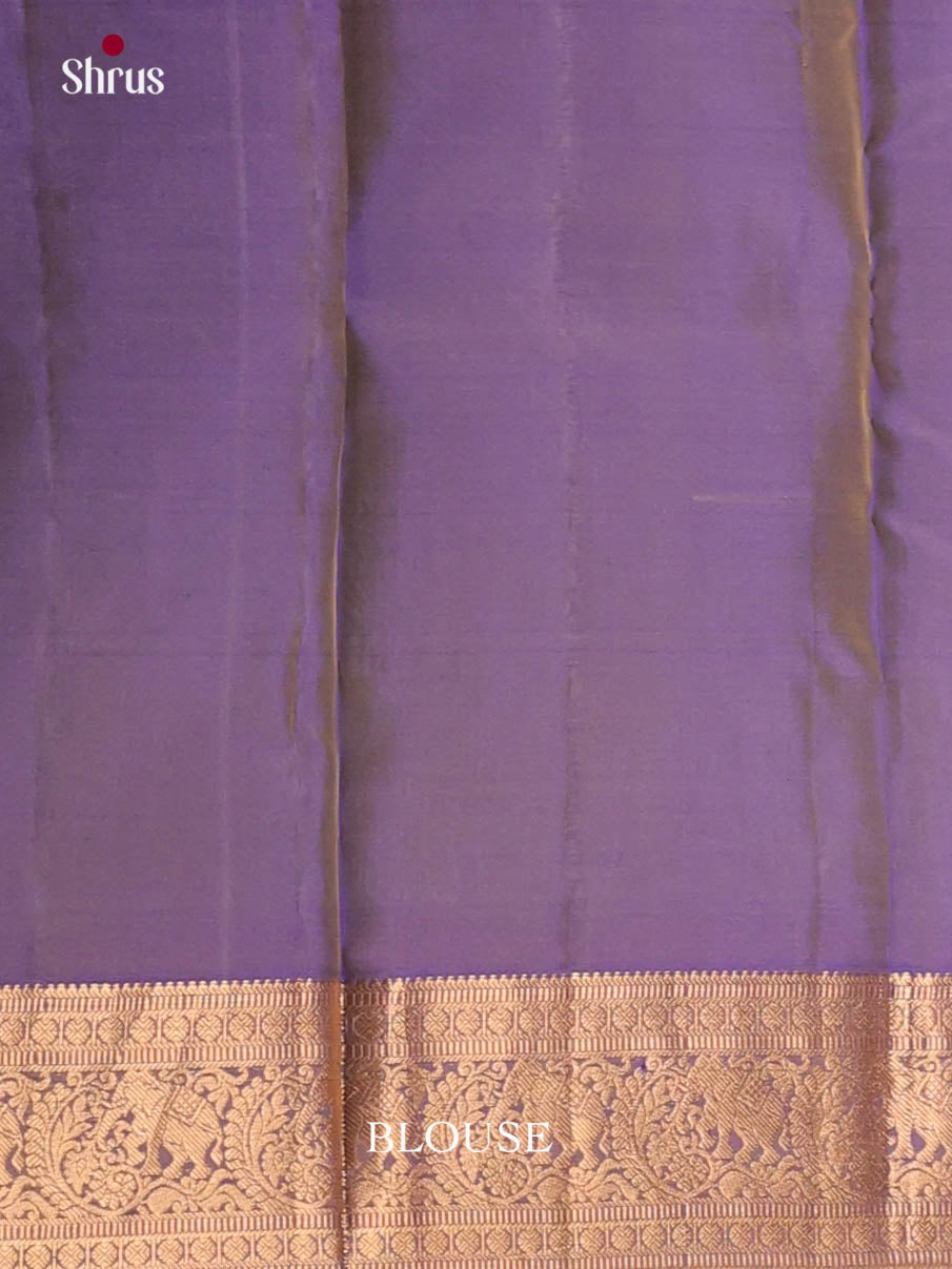 Green & Purple - Kanchipuram-halfpure Saree - Shop on Shrus.com