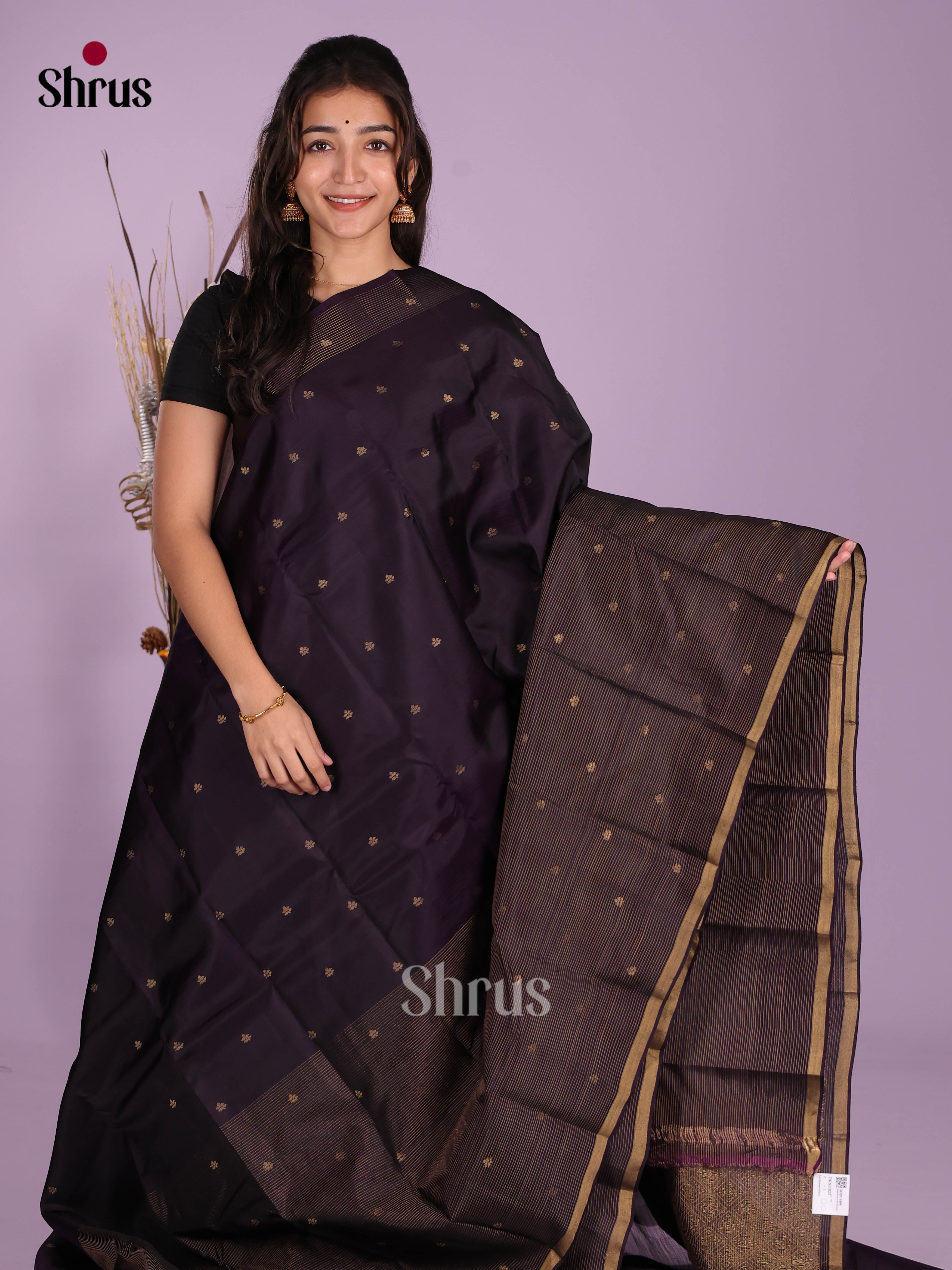 DKS11022 - Kanchipuram-halfpure Saree - Shop on Shrus.com