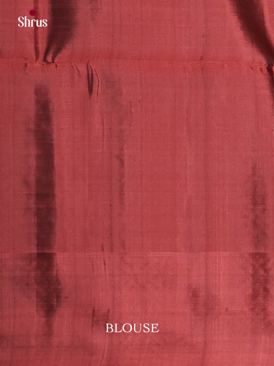 Green & Maroon - Softsilk-halfpure Saree