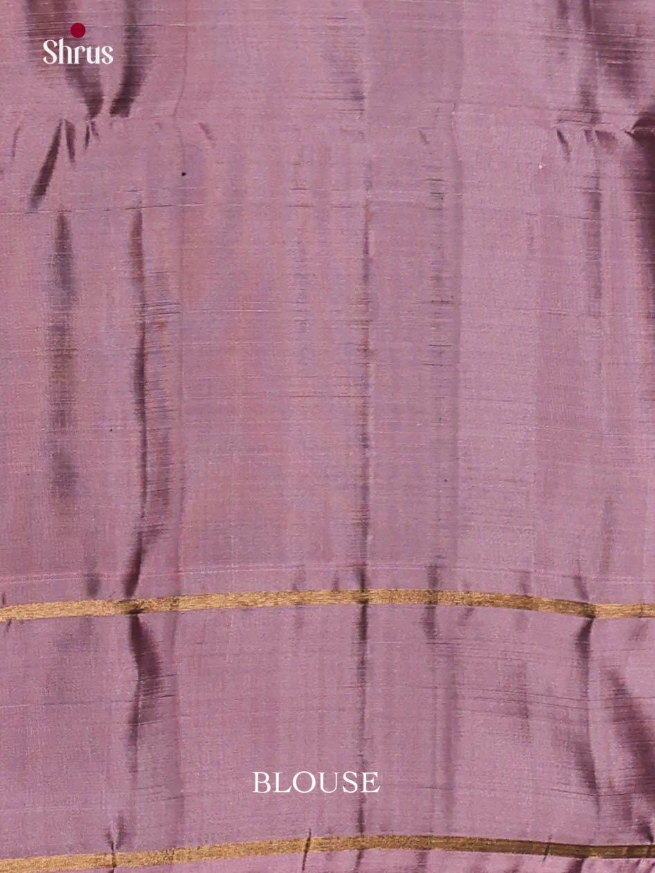 Black & Mauve - Softsilk-halfpure Saree