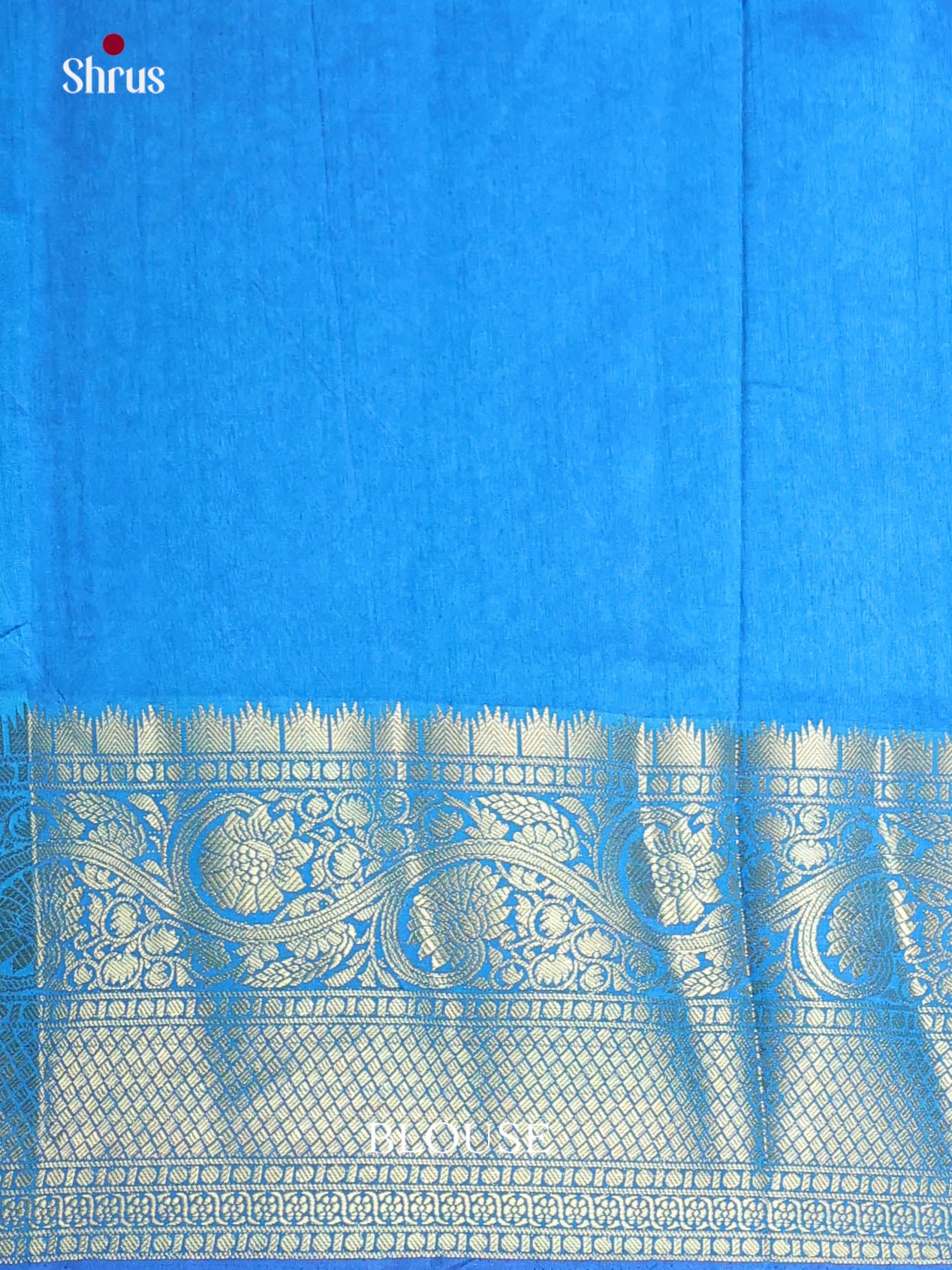 Blue & Light Blue - Semi Patola Saree