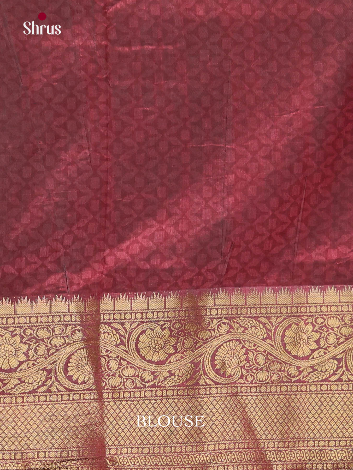 Green & Maroon - Semi Patola Saree