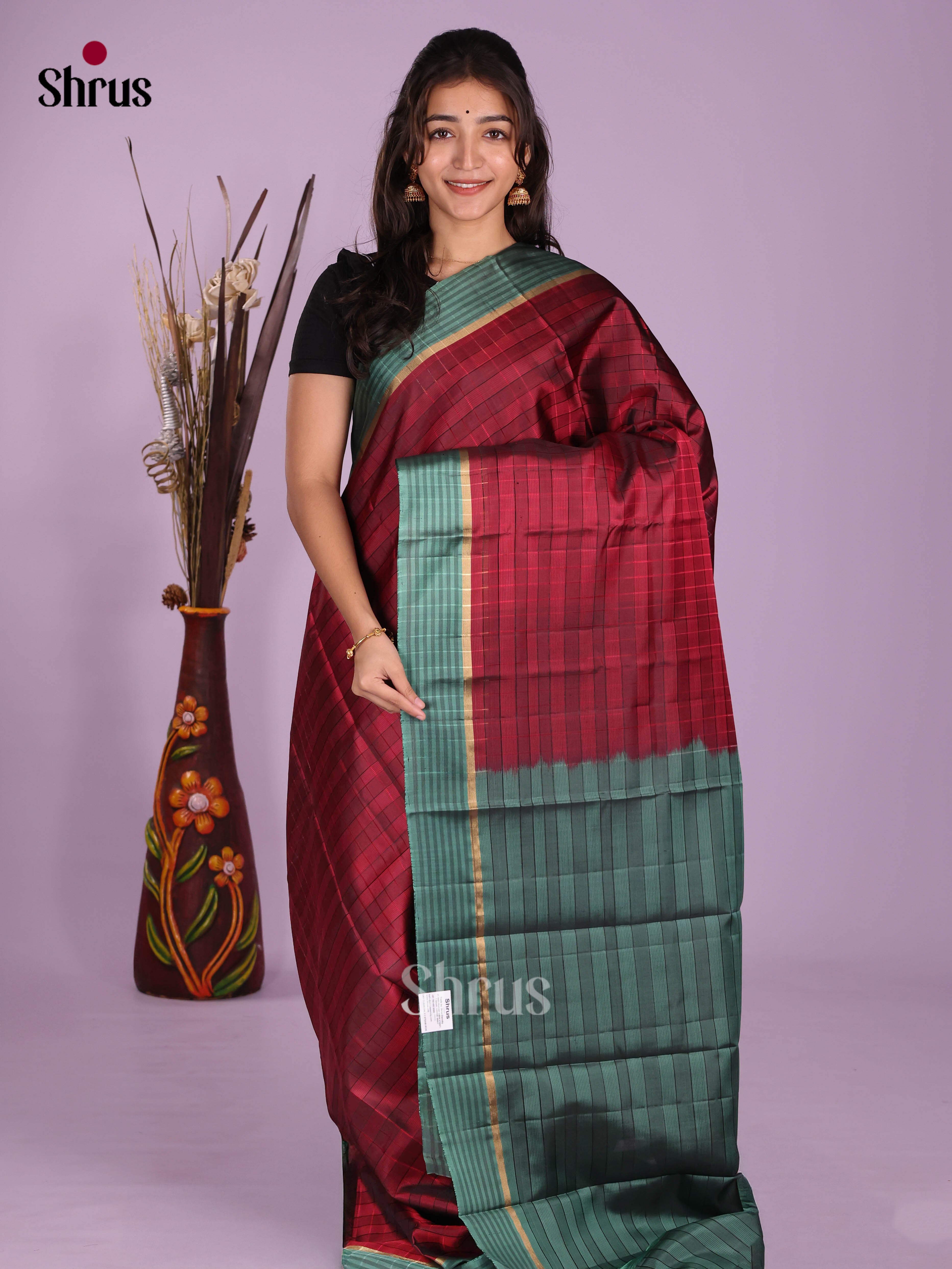 DKS11129 - Kanchipuram silk (LR) Saree