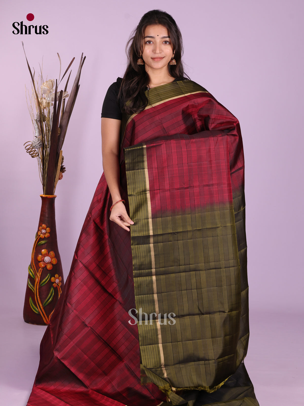 DKS11132 - Kanchipuram silk (LR) Saree - Shop on Shrus.com