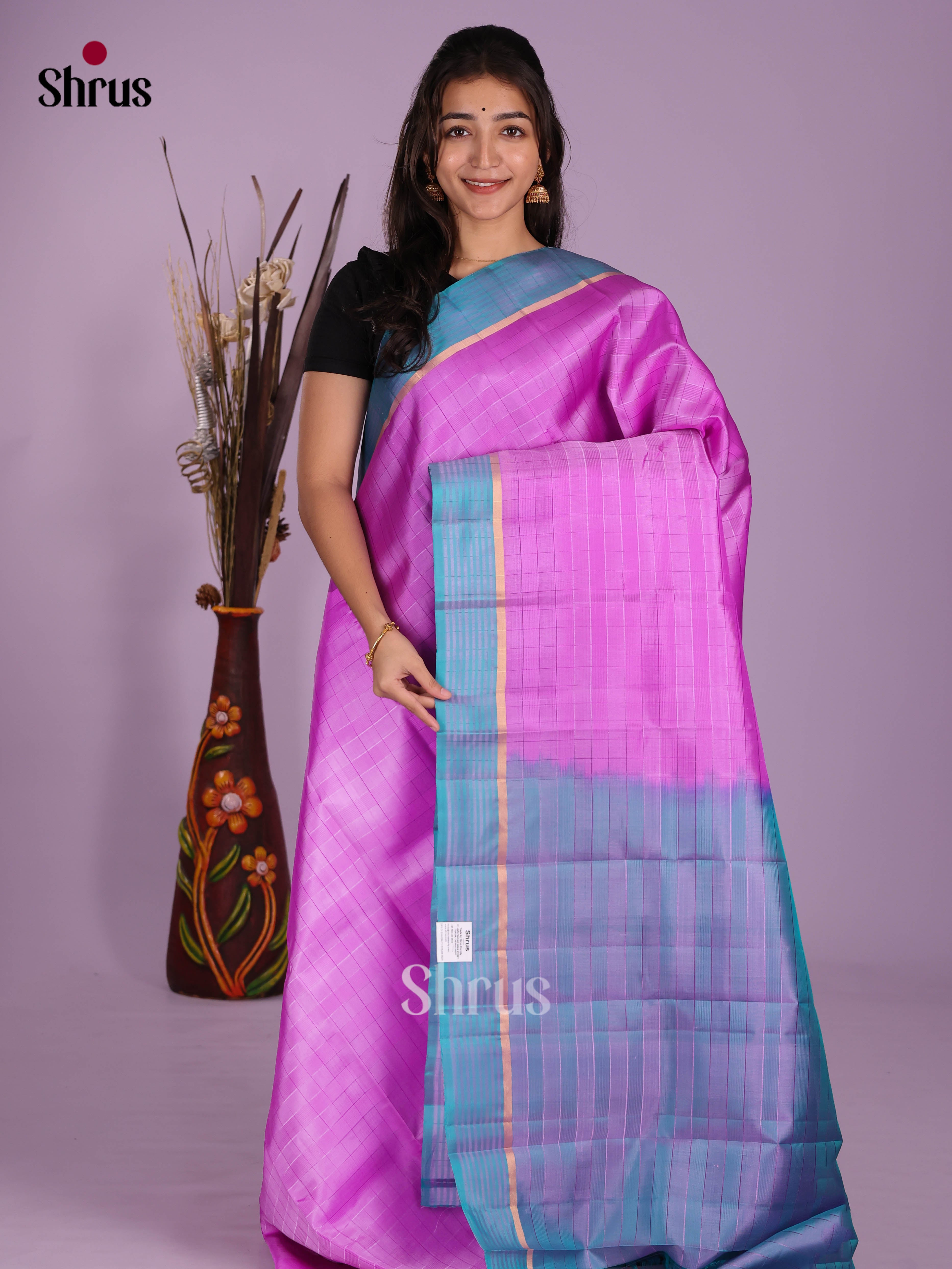 DKS11137 - Kanchipuram silk (LR) Saree - Shop on Shrus.com