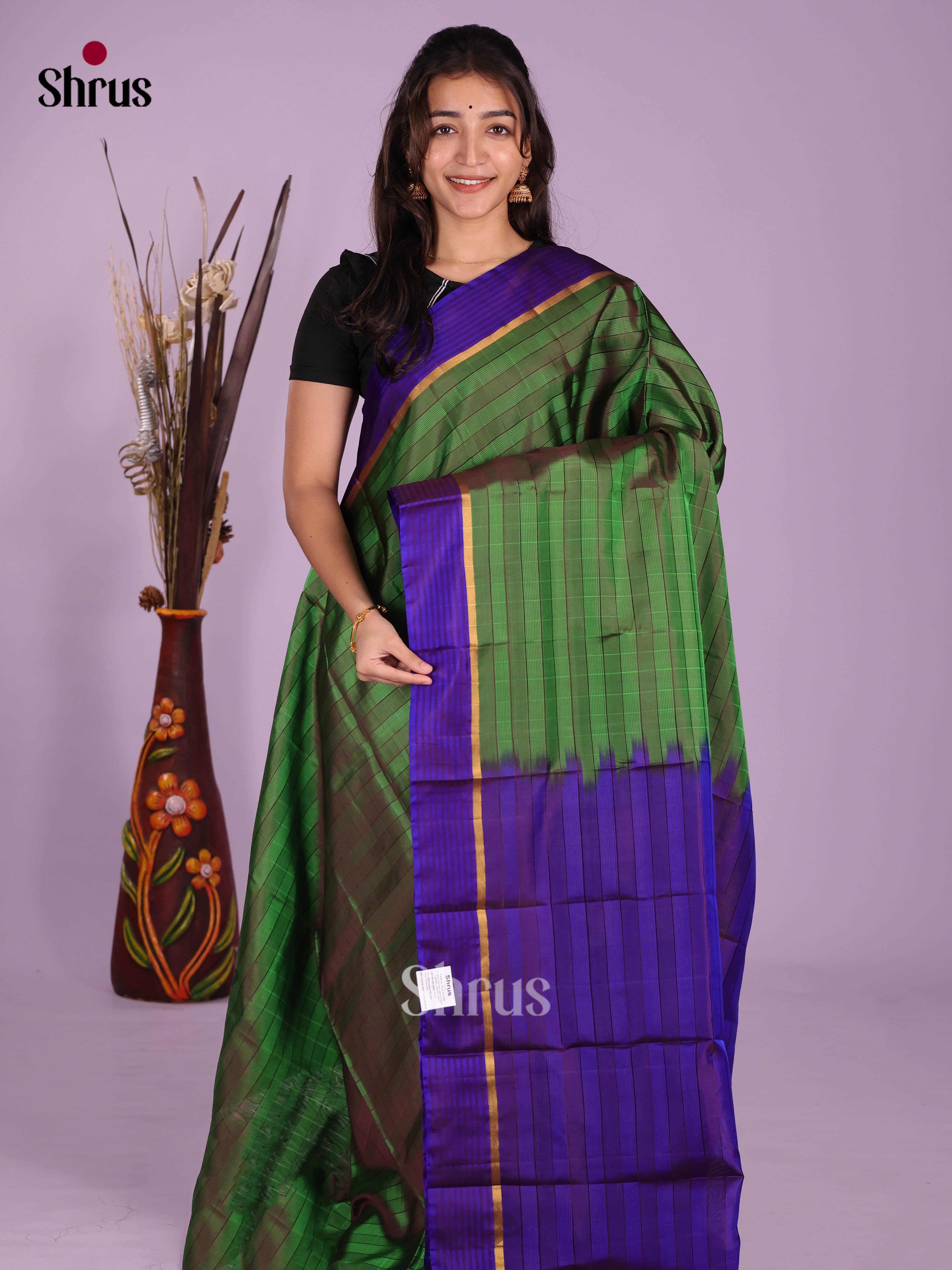 DKS11140 - Kanchipuram silk (LR) Saree - Shop on Shrus.com