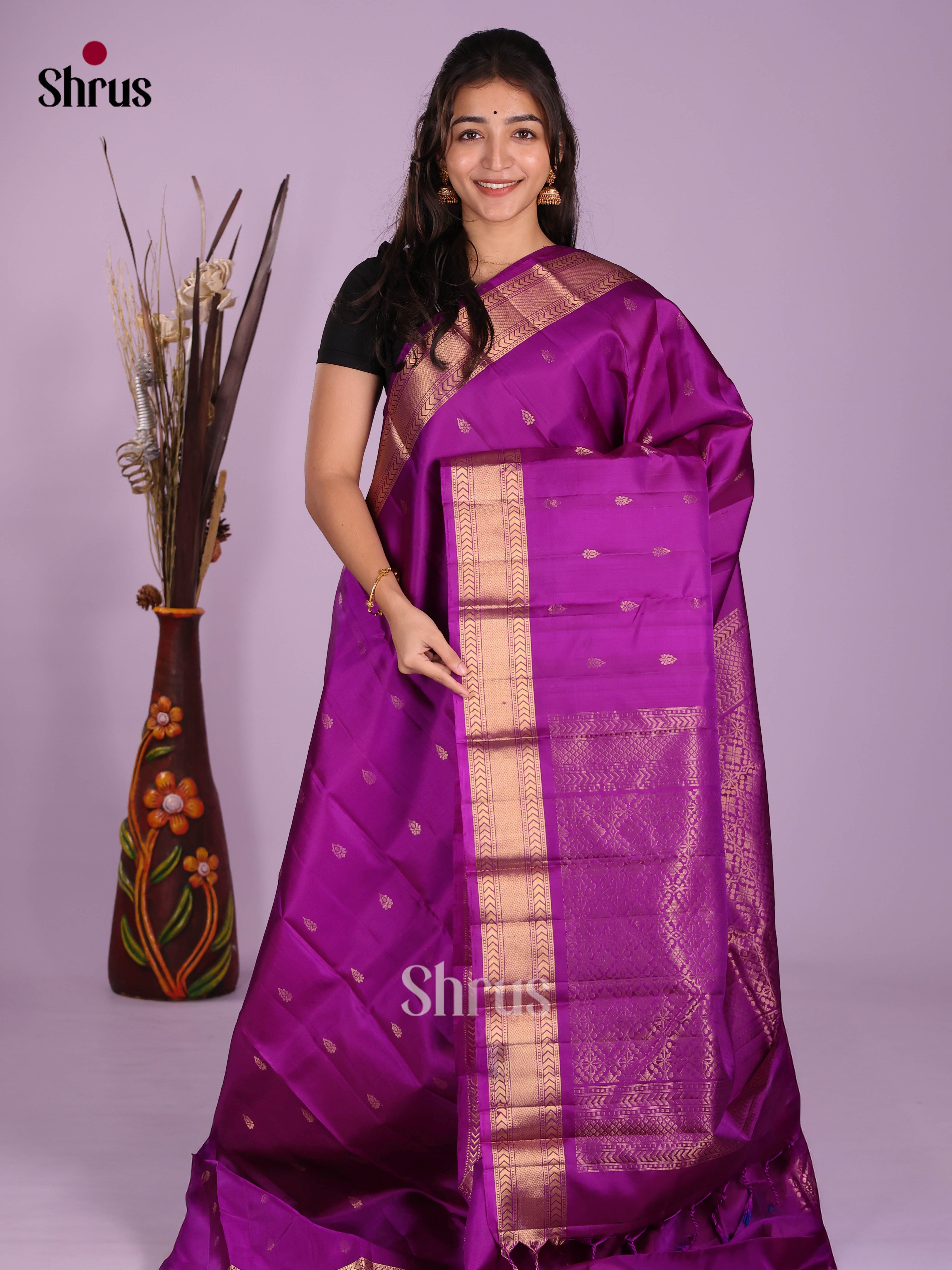 DKS11146 - Kanchipuram silk (HR) Saree - Shop on Shrus.com