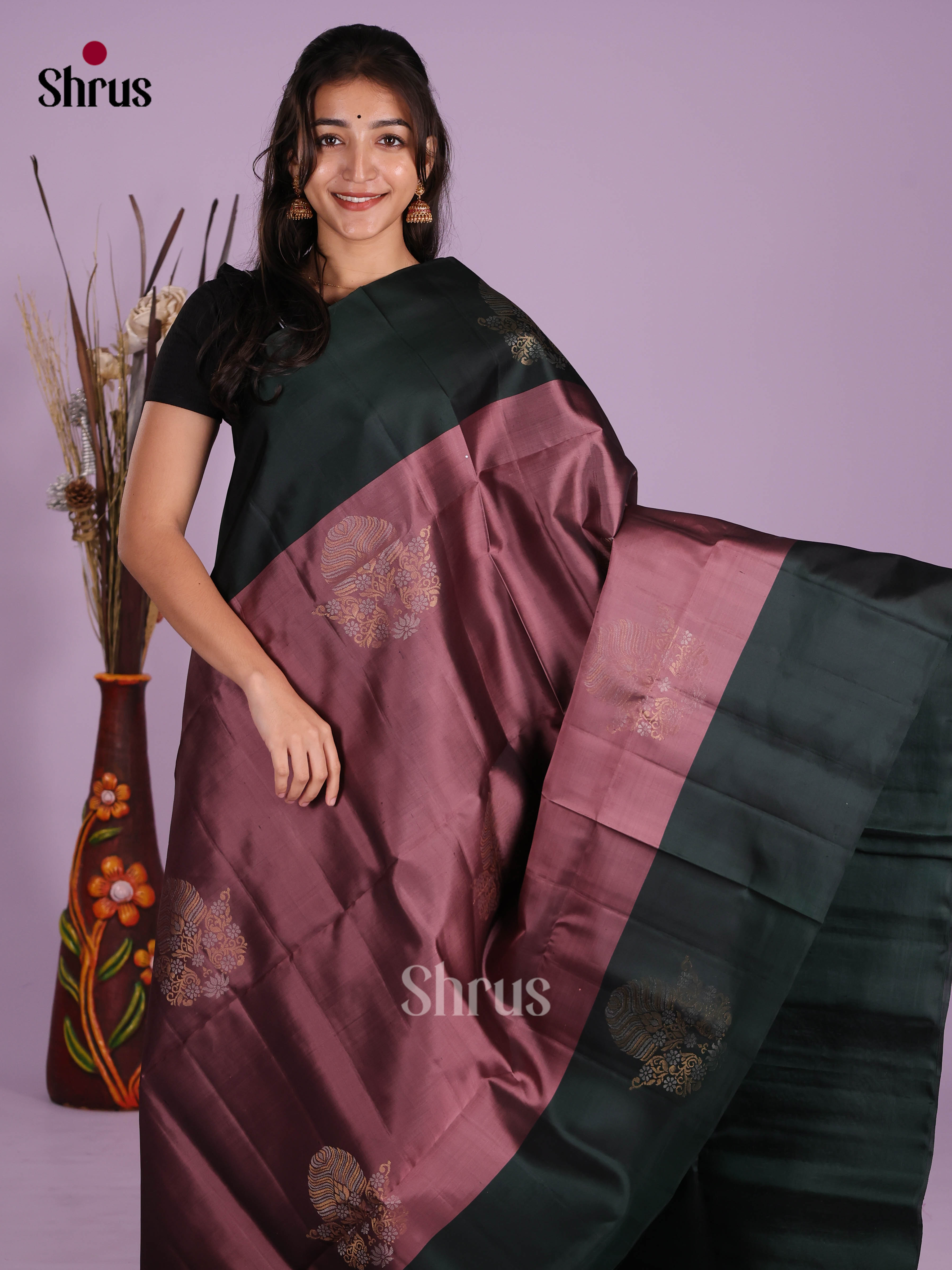 DKS11156 - Soft Silk (HR) Saree - Shop on Shrus.com
