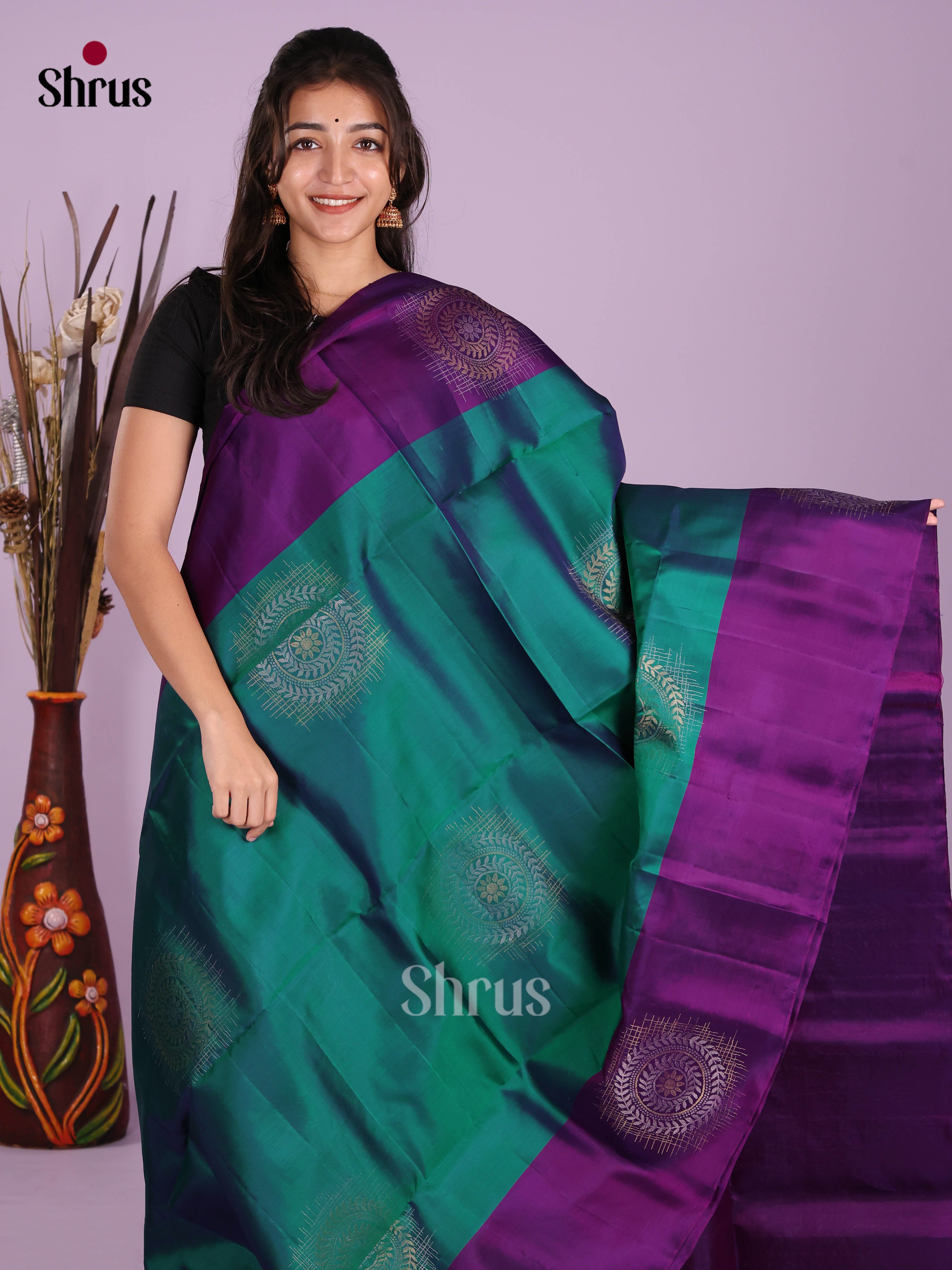 DKS11158 - Soft Silk (HR) Saree - Shop on Shrus.com