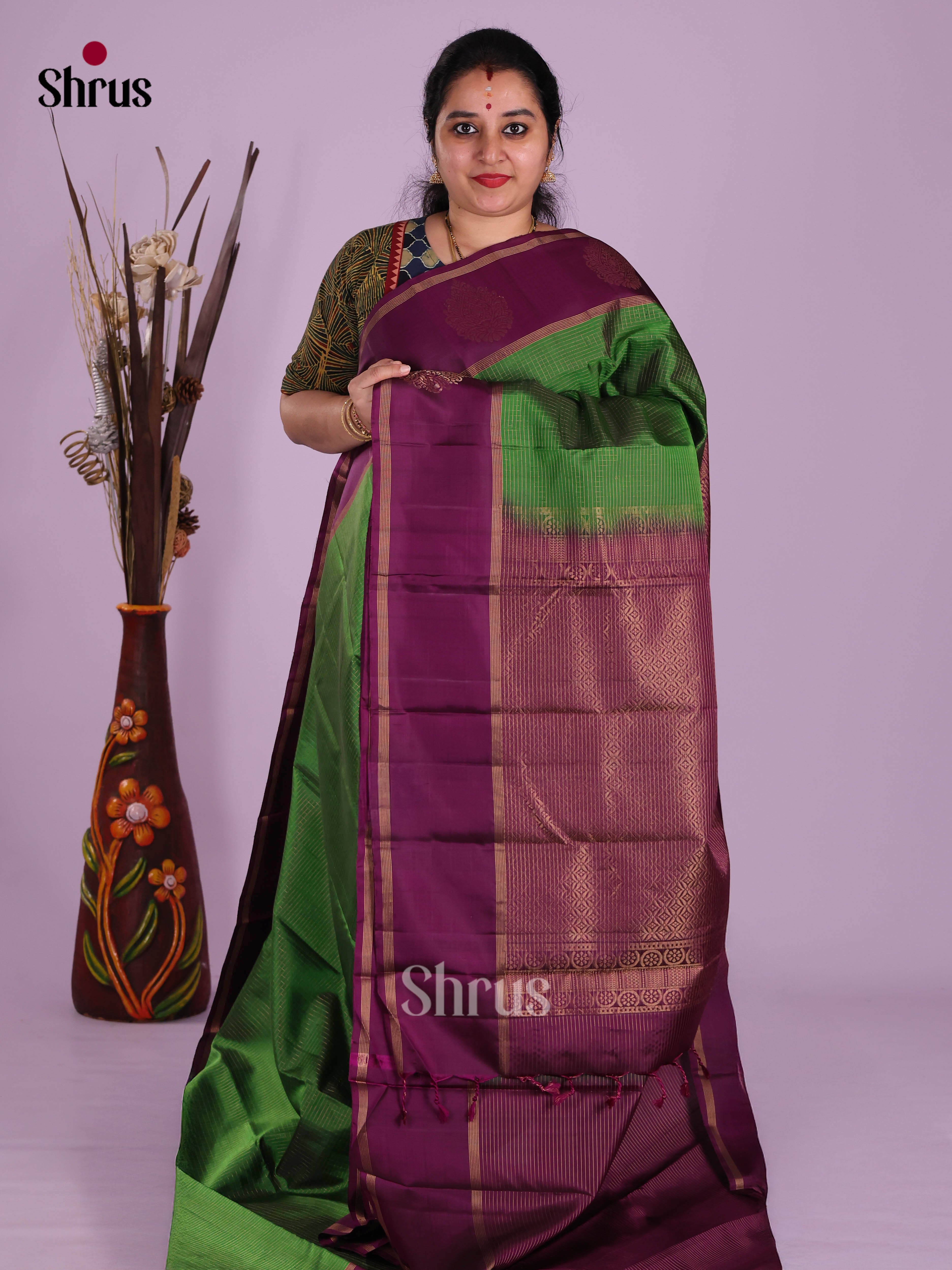 DKS11166 - Kanchipuram silk (HR) Saree - Shop on Shrus.com