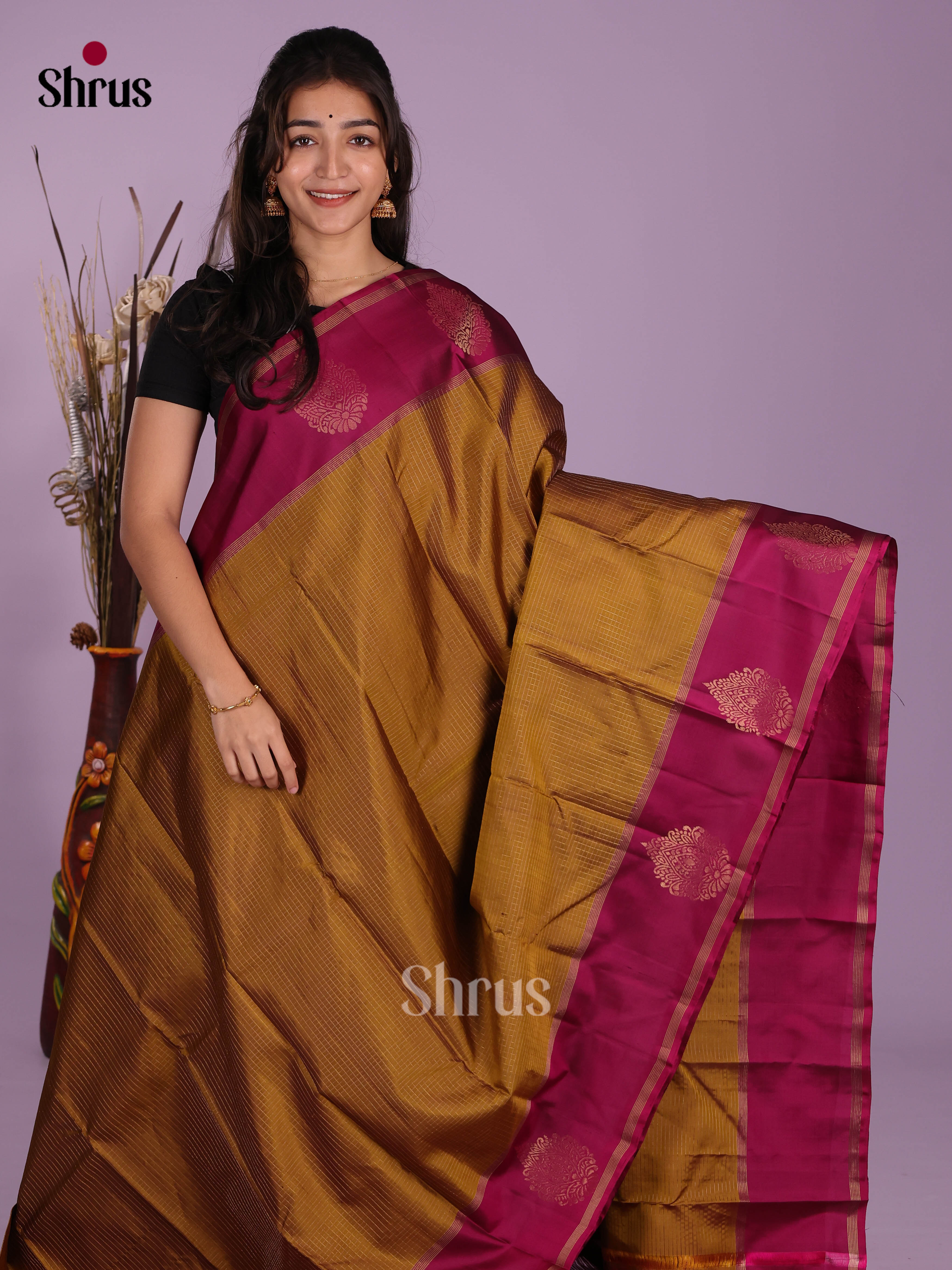 DKS11172 - Kanchipuram silk (HR) Saree - Shop on Shrus.com