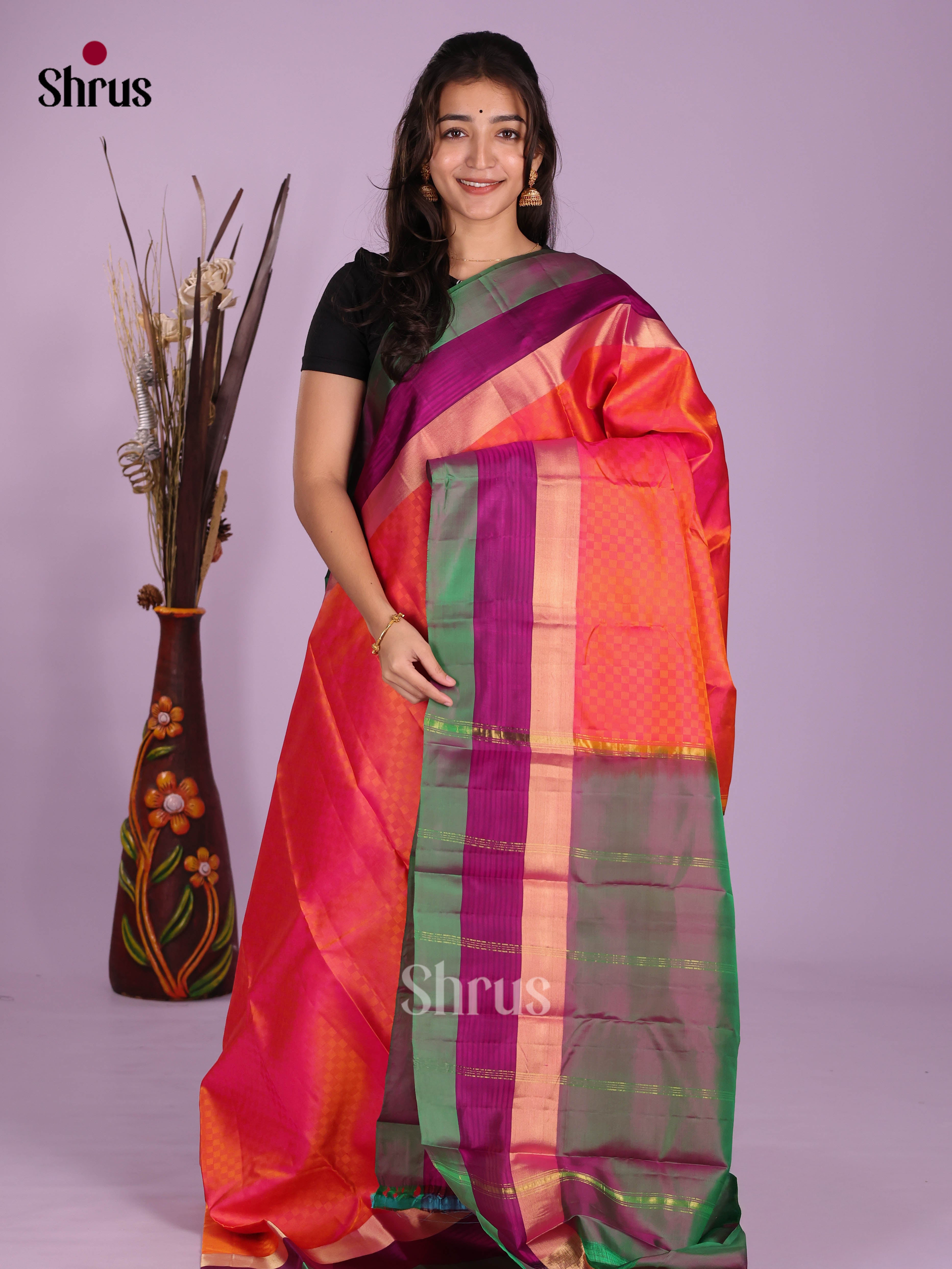 DKS11198 - Kanchipuram silk (LR) Saree - Shop on Shrus.com