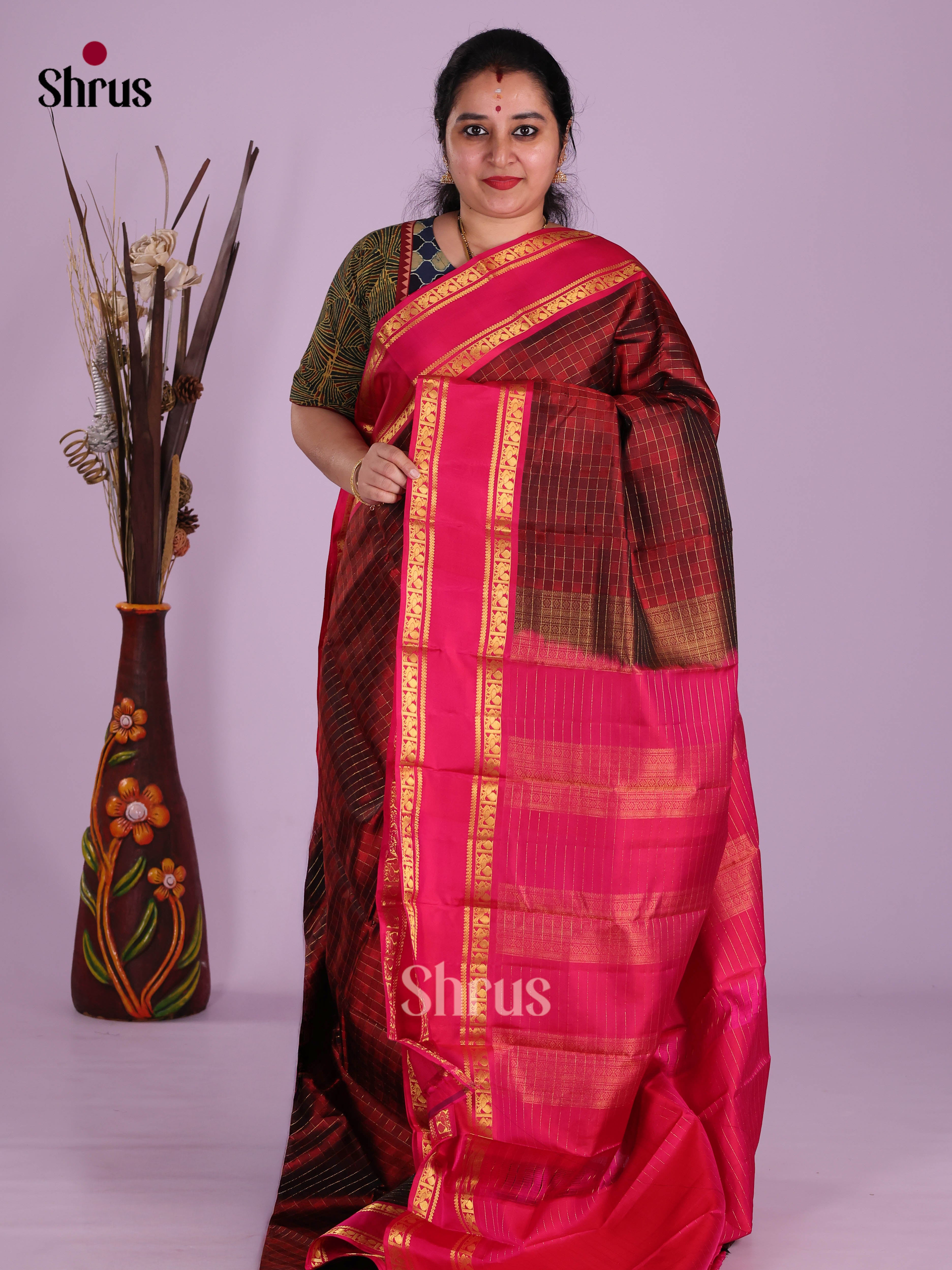 DKS11215 - Kanchipuram silk (HR) Saree